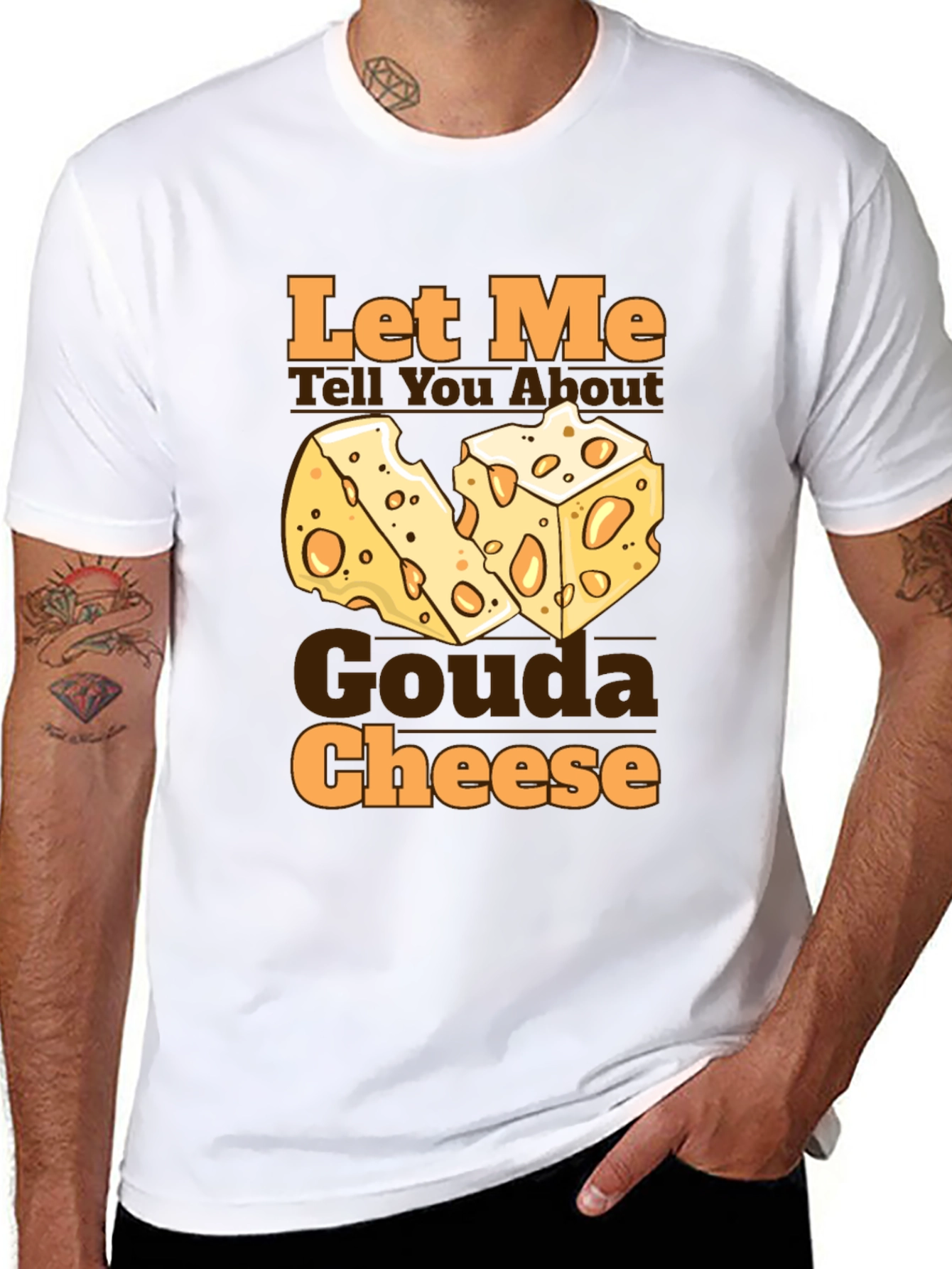 Gouda Cheese Graphic T-Shirt - Funny Foodie Tee