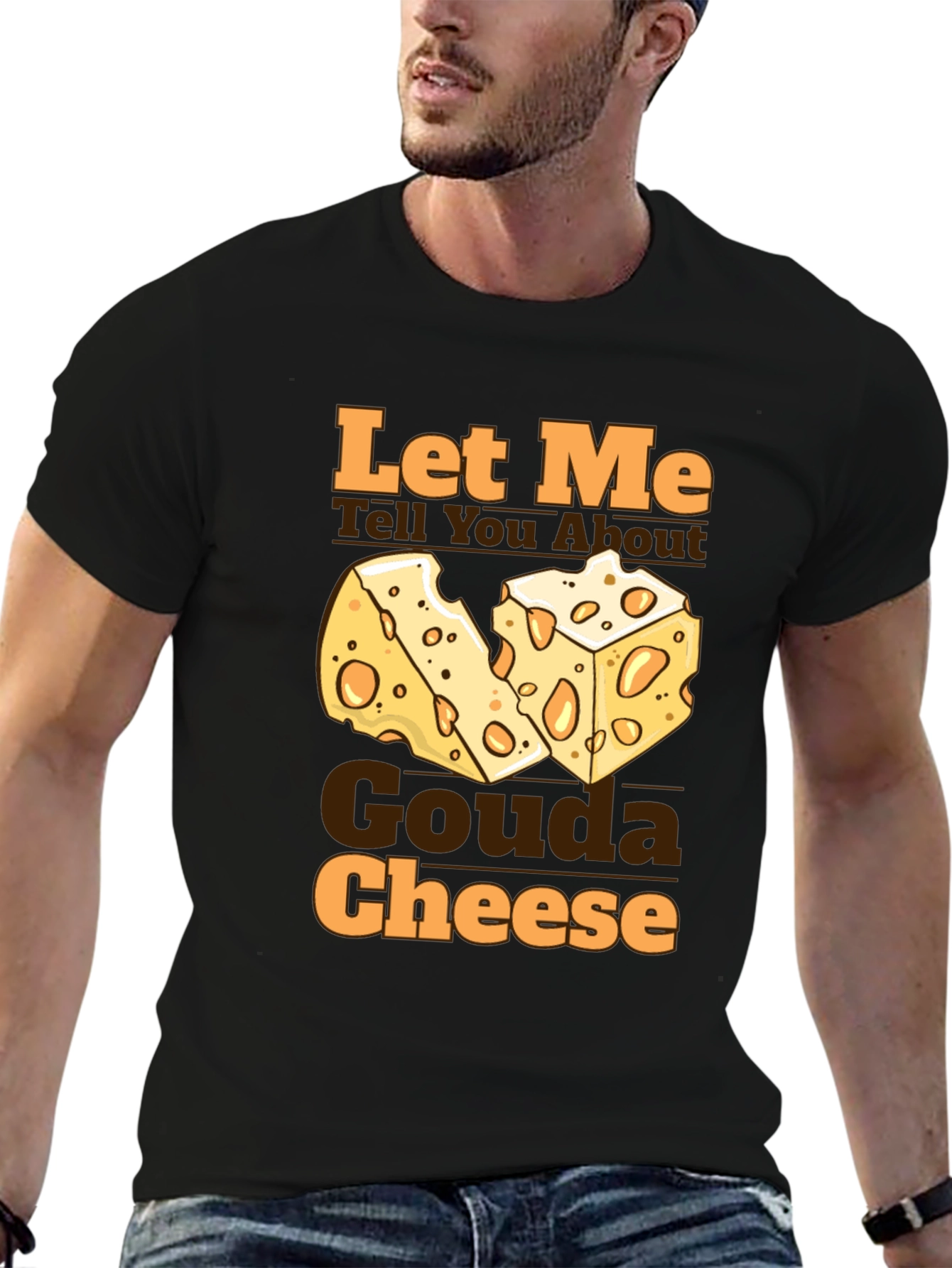 Gouda Cheese Graphic T-Shirt - Funny Foodie Tee