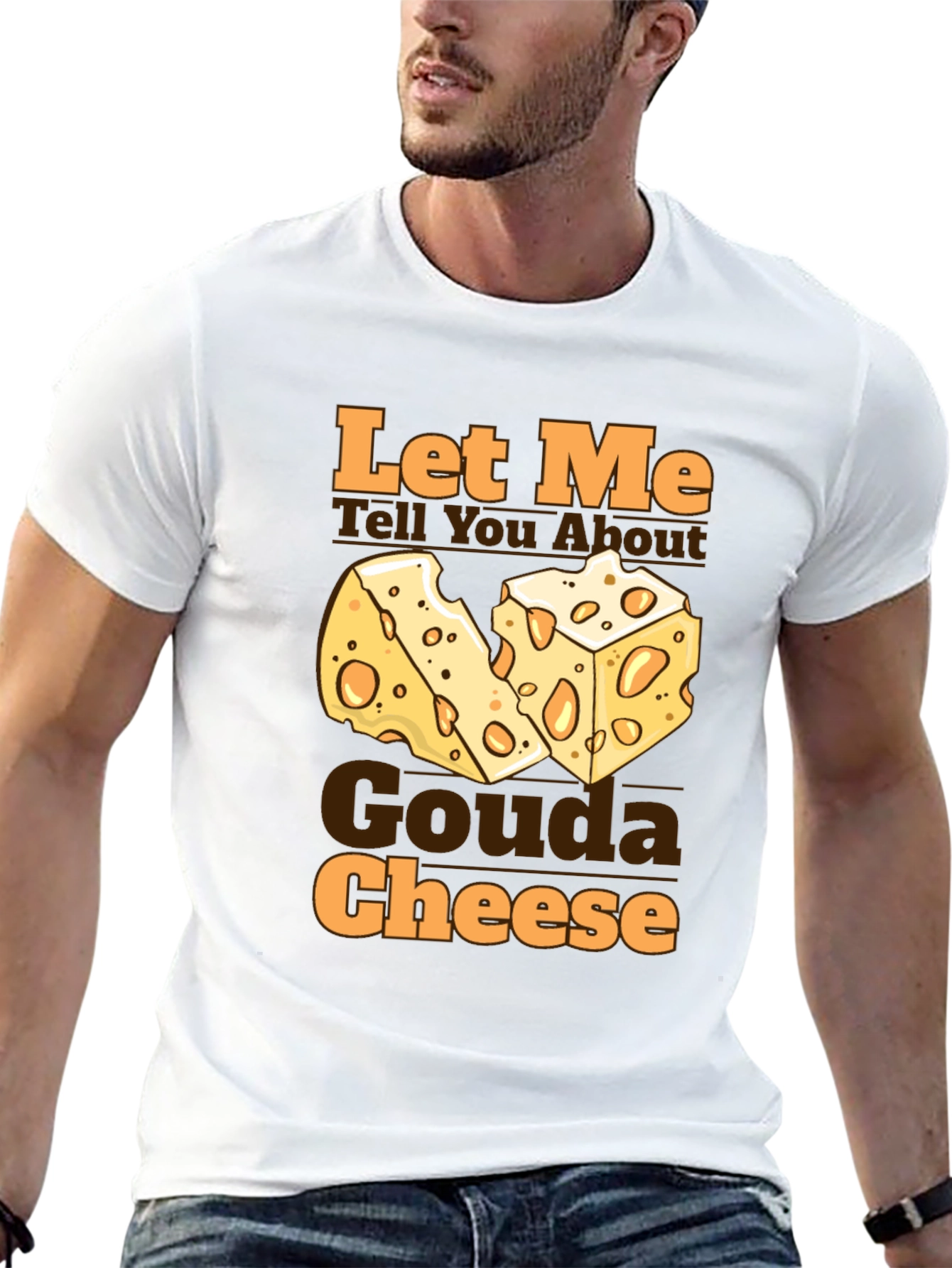 Gouda Cheese Graphic T-Shirt - Funny Foodie Tee