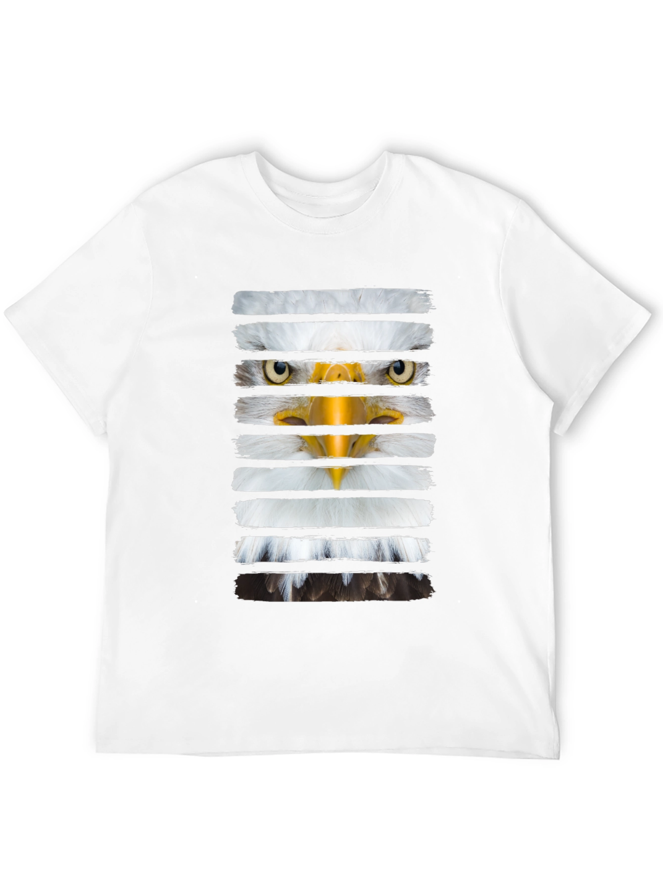 Eagle Stripes Graphic Print Tee