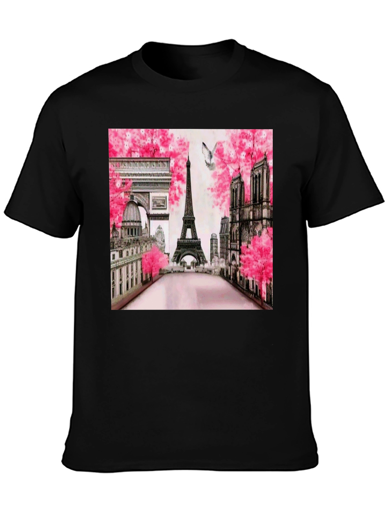 Paris Cityscape Graphic Tee - Eiffel Tower Unisex T-Shirt