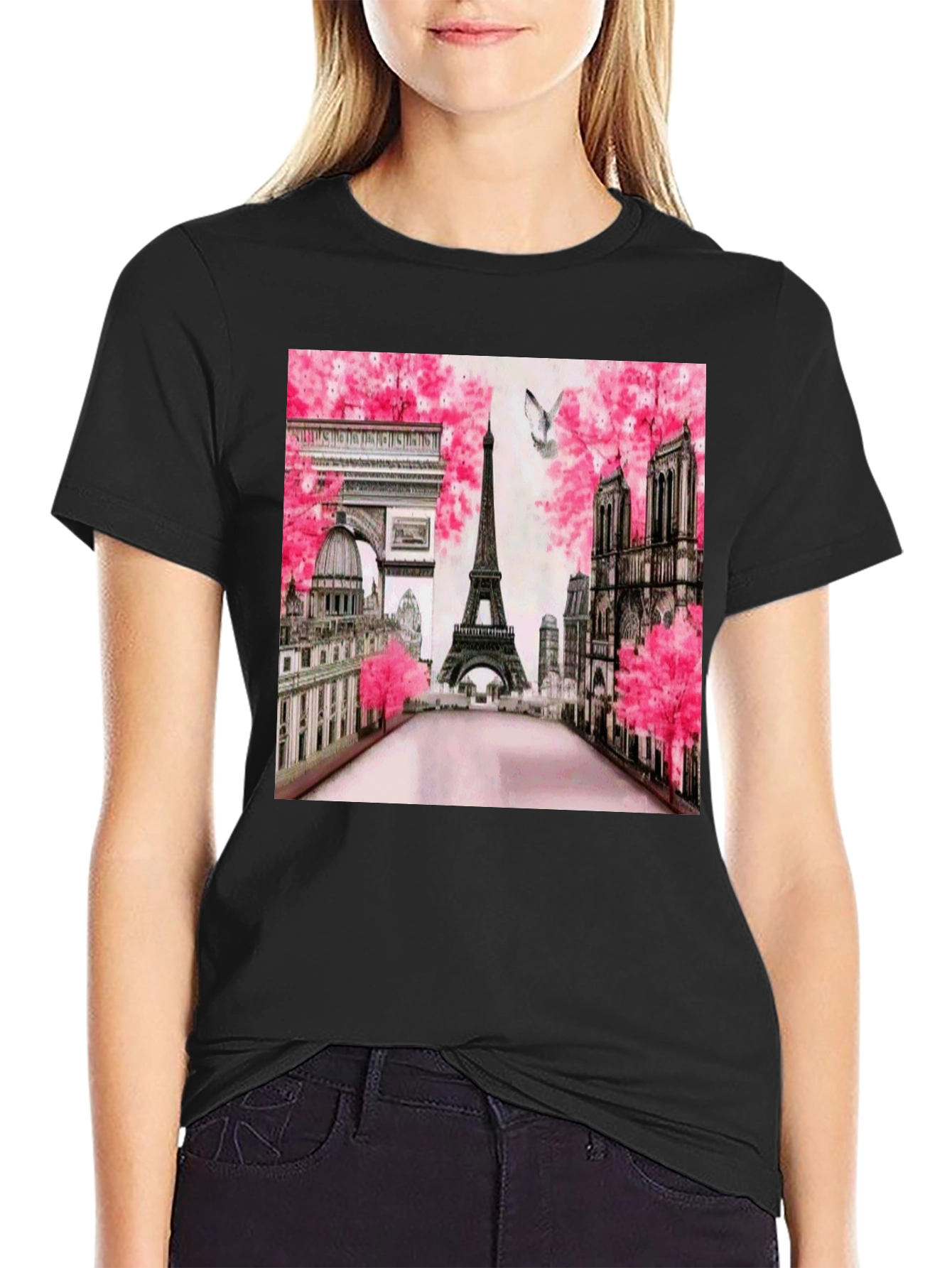 Paris Cityscape Graphic Tee - Eiffel Tower Unisex T-Shirt