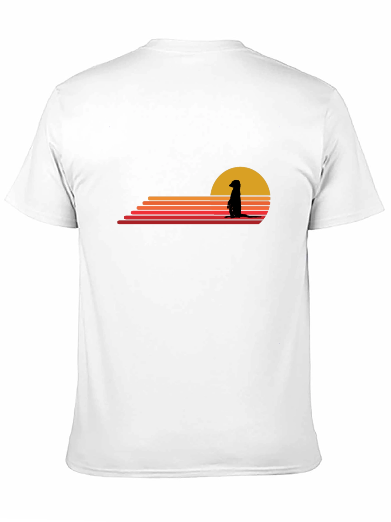 Meerkat Sunset Graphic Tee - Black Cotton Blend