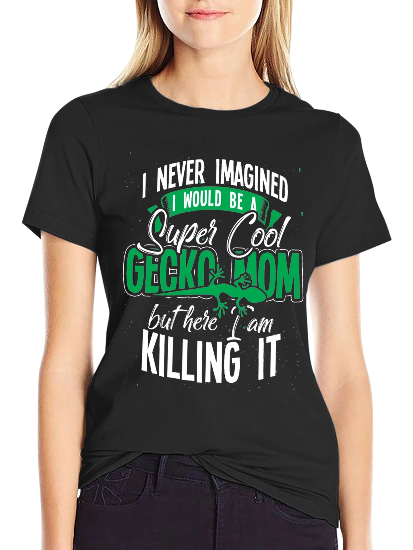 Super Cool Gecko Mom Graphic Tee