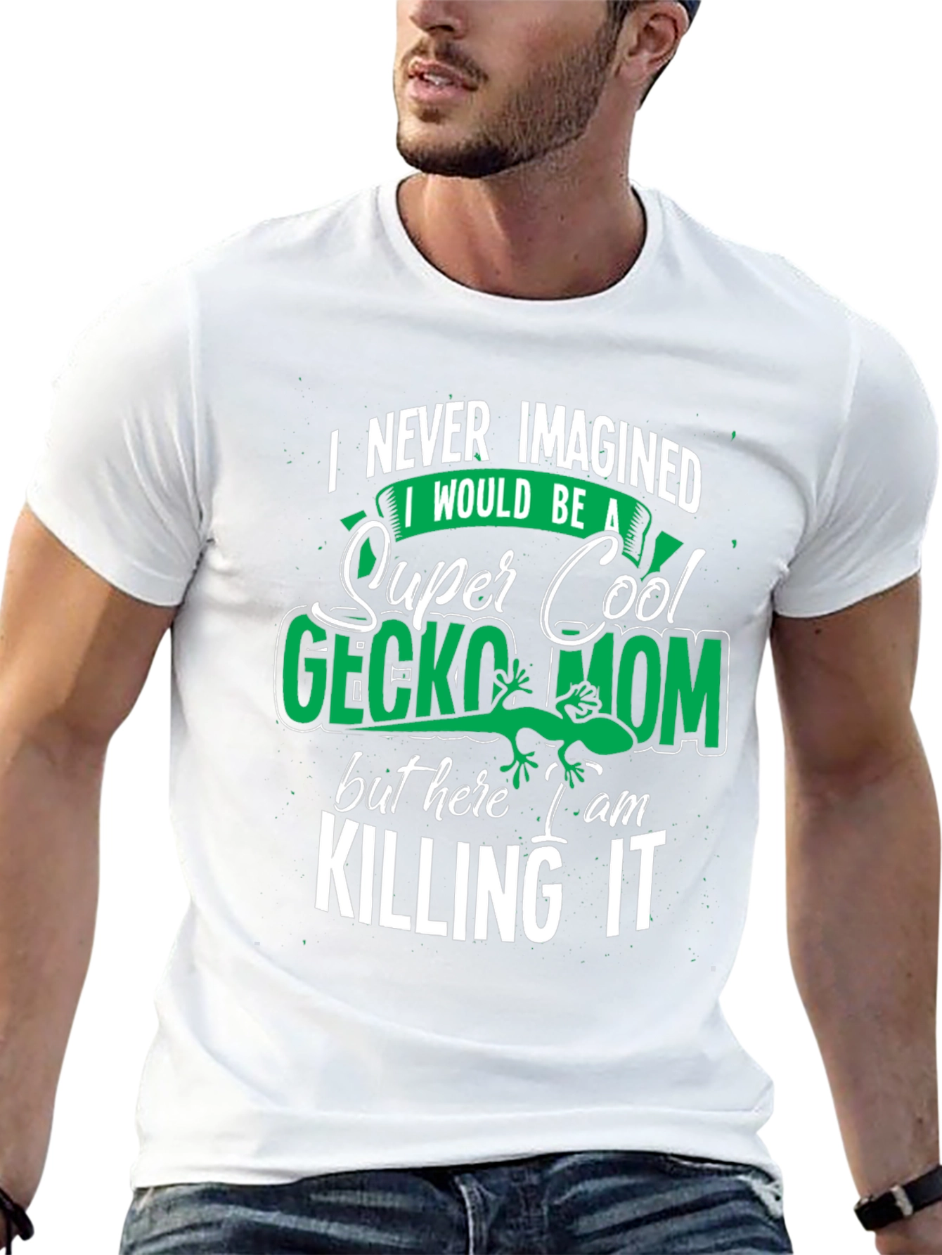 Super Cool Gecko Mom Graphic Tee