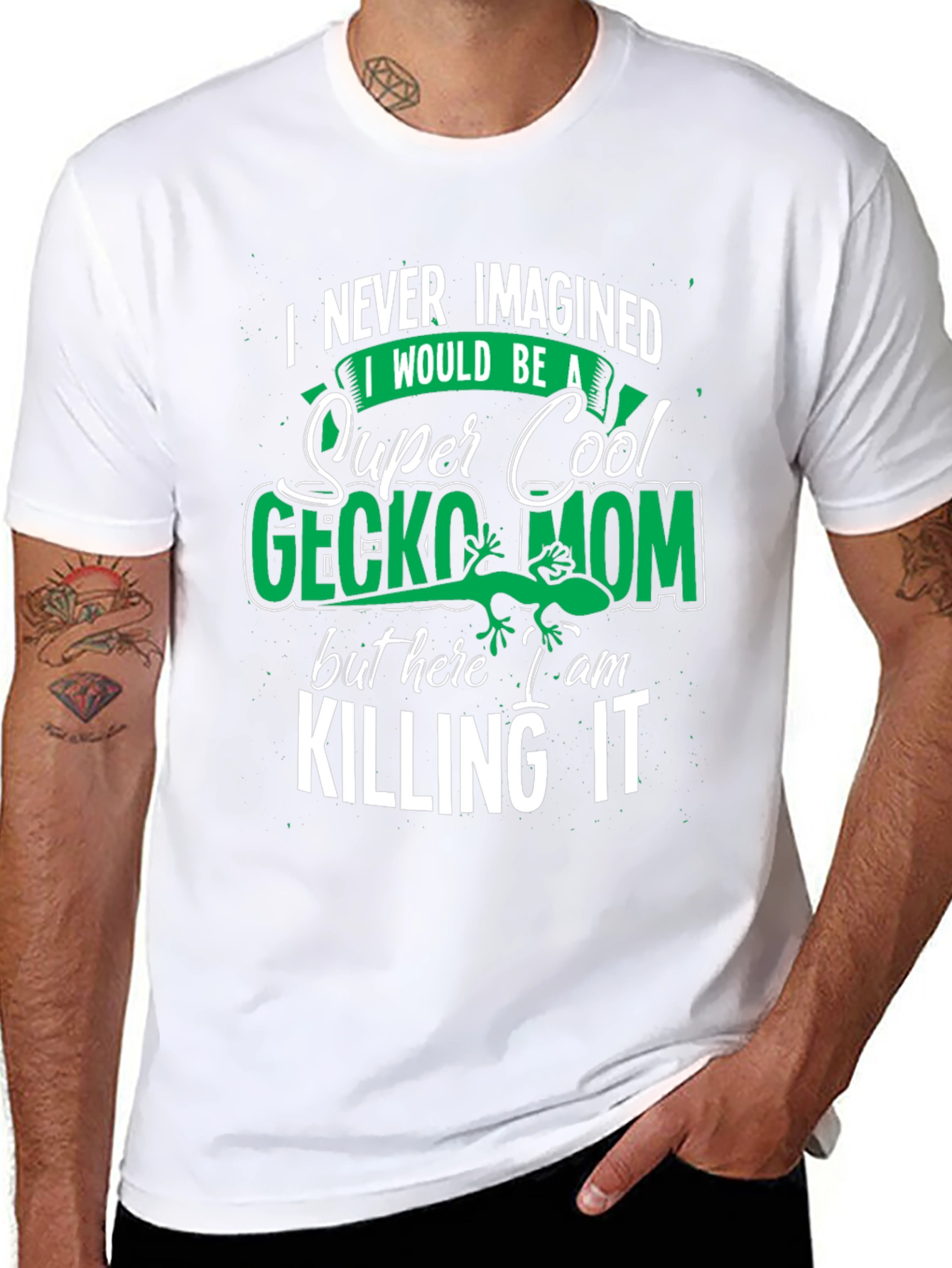 Super Cool Gecko Mom Graphic Tee