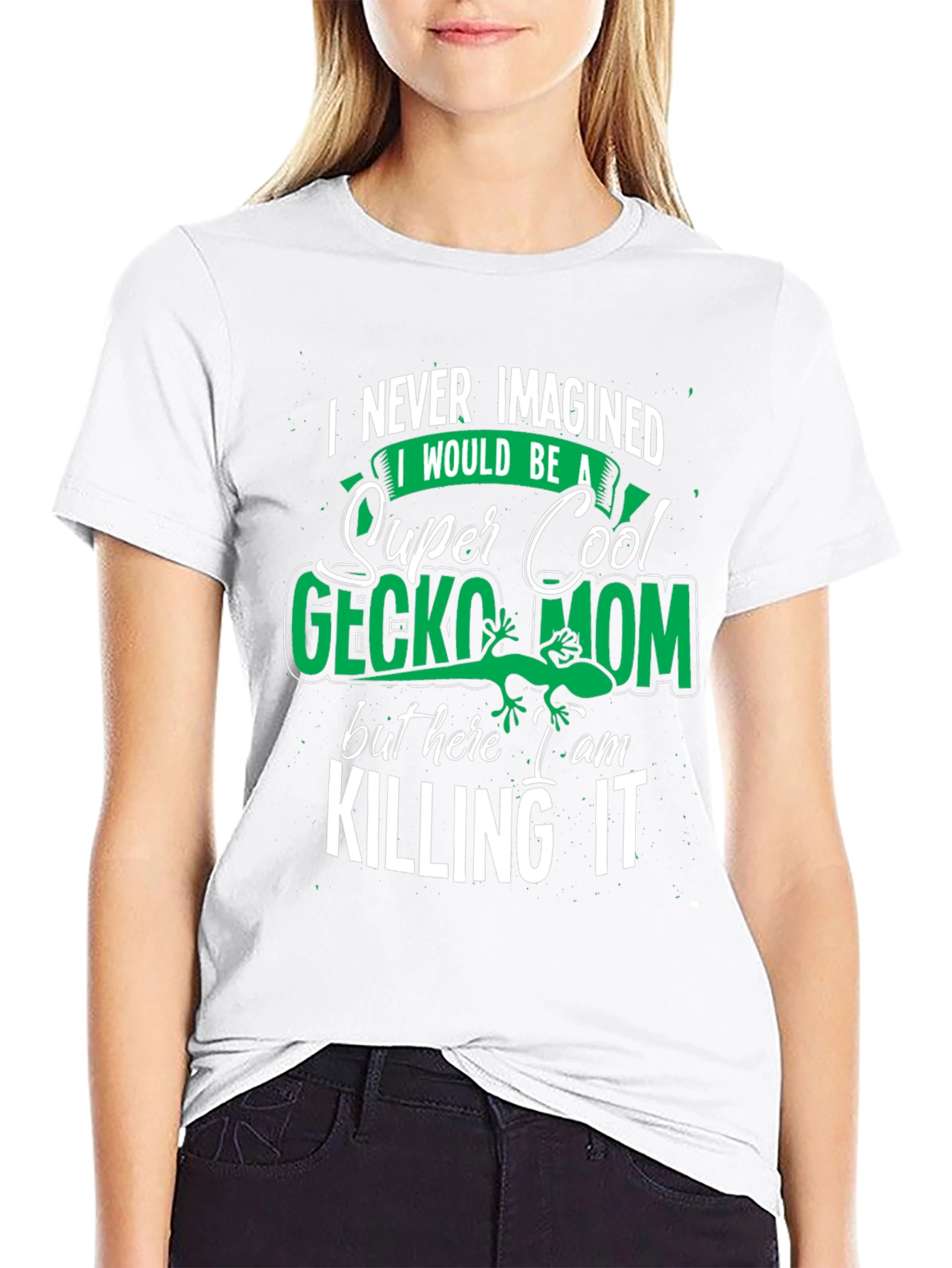 Super Cool Gecko Mom Graphic Tee