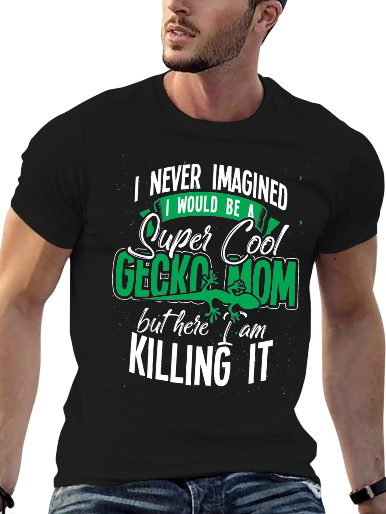 Super Cool Gecko Mom Graphic Tee