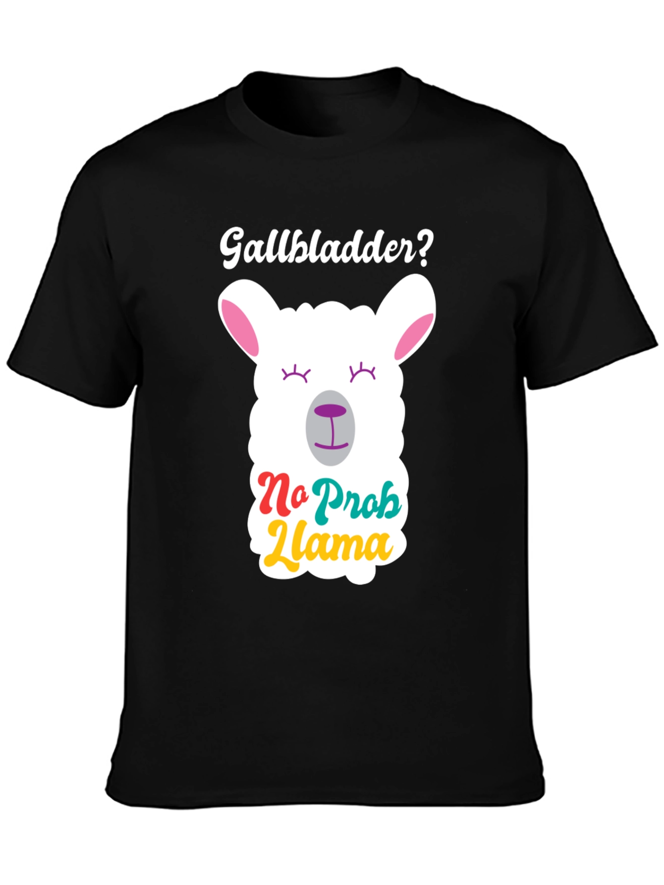 No Prob Llama Black T-Shirt