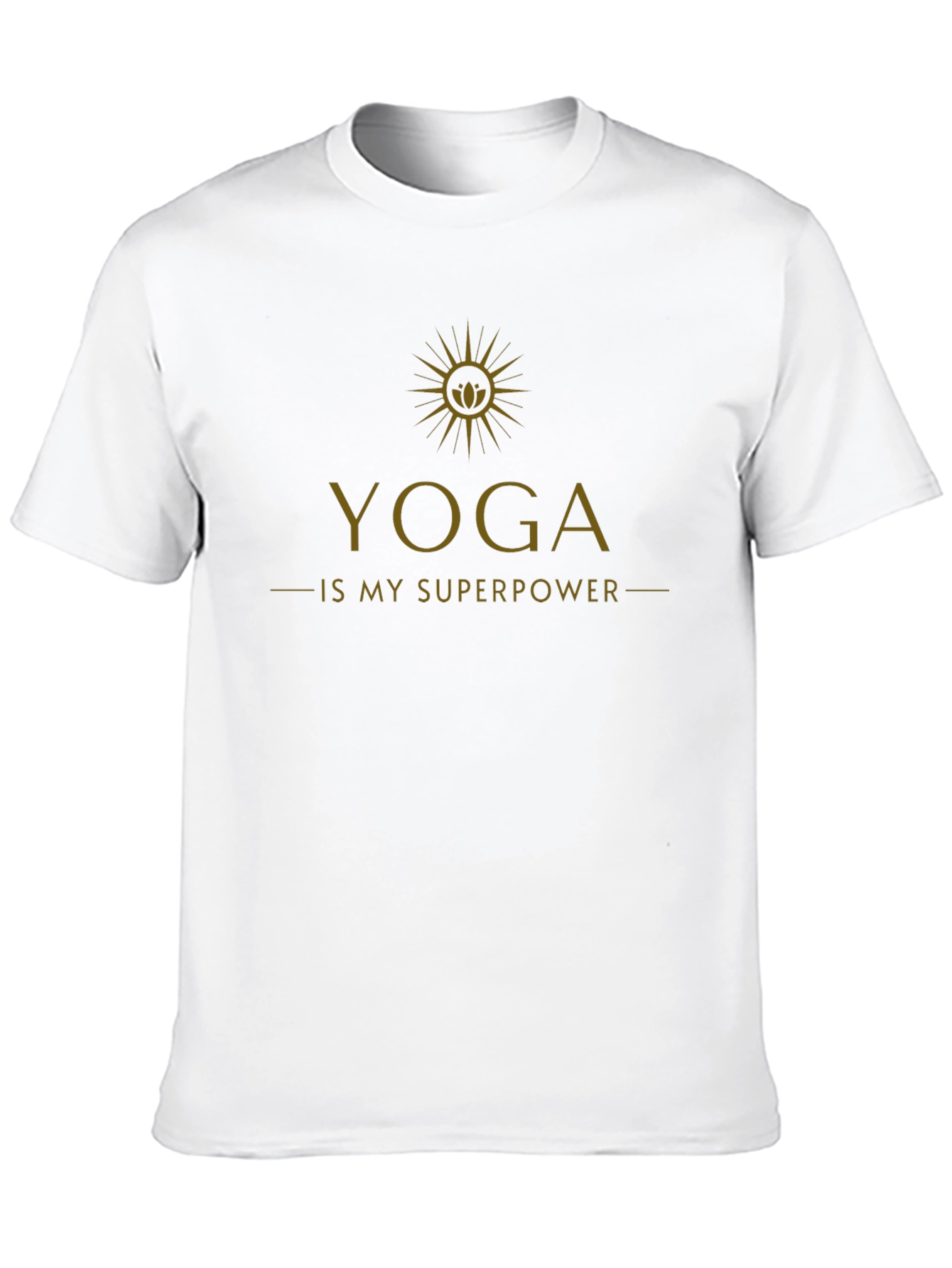 Yoga is My Superpower Black Graphic Tee