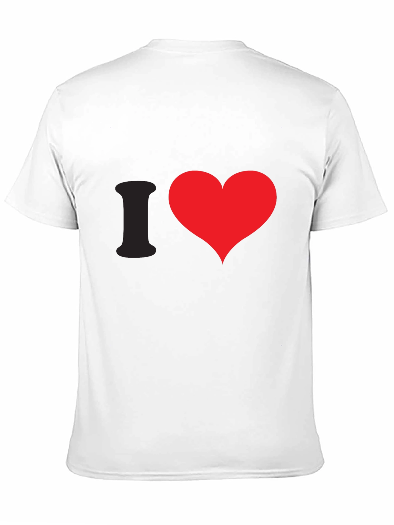 I Heart Red Graphic Tee - Black Cotton Casual