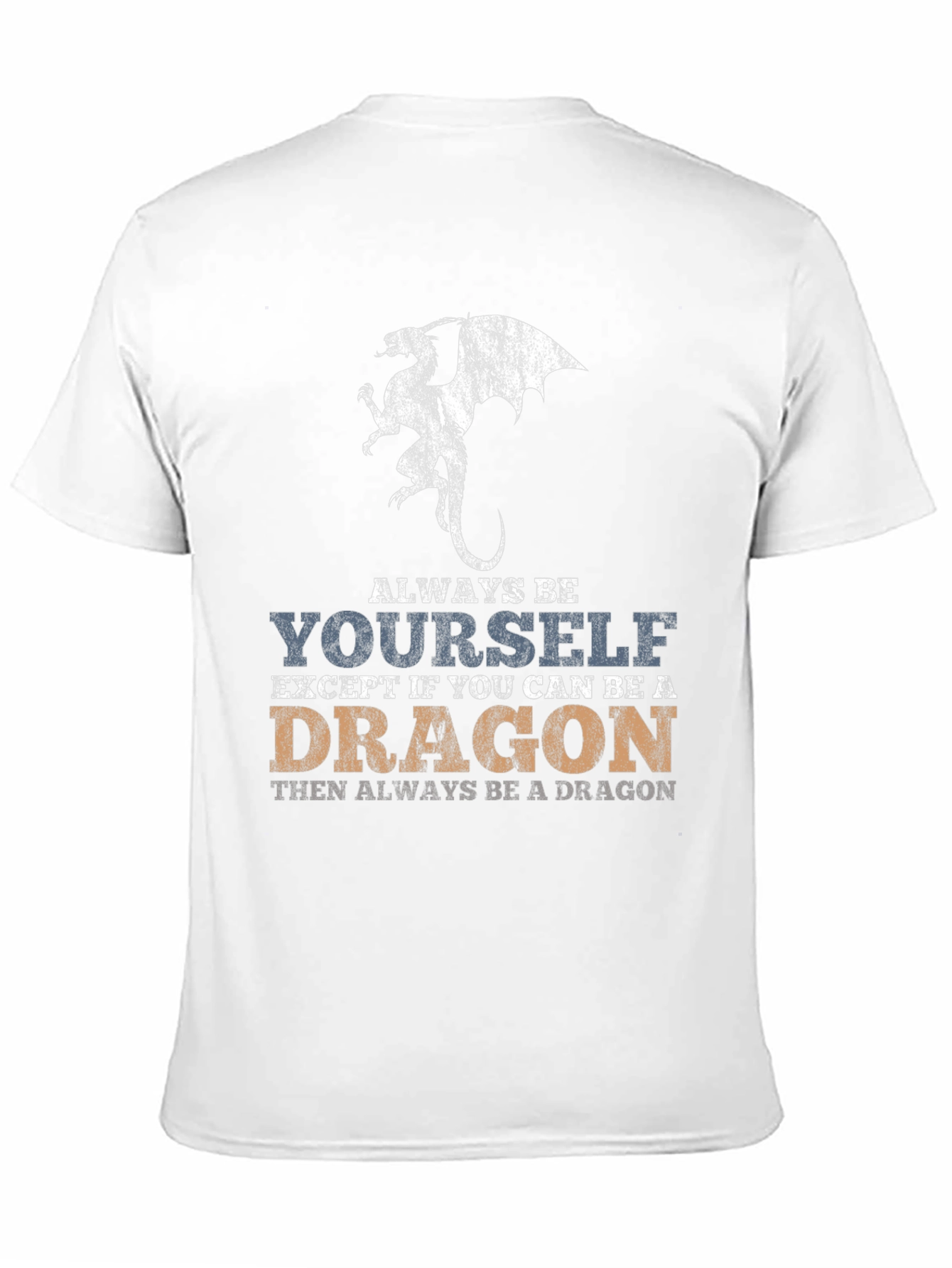 Always Be Yourself Dragon Graphic Tee - Black