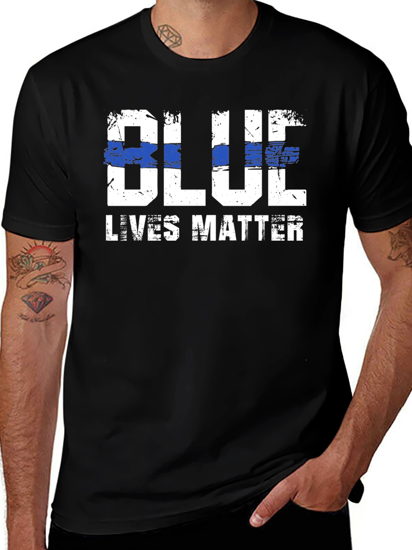 Blue Lives Matter Graphic T-Shirt