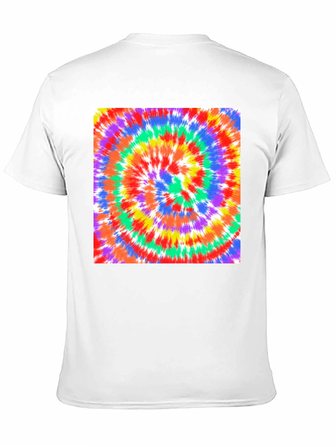 Rainbow Tie-Dye Swirl Graphic Tee - Casual Comfort