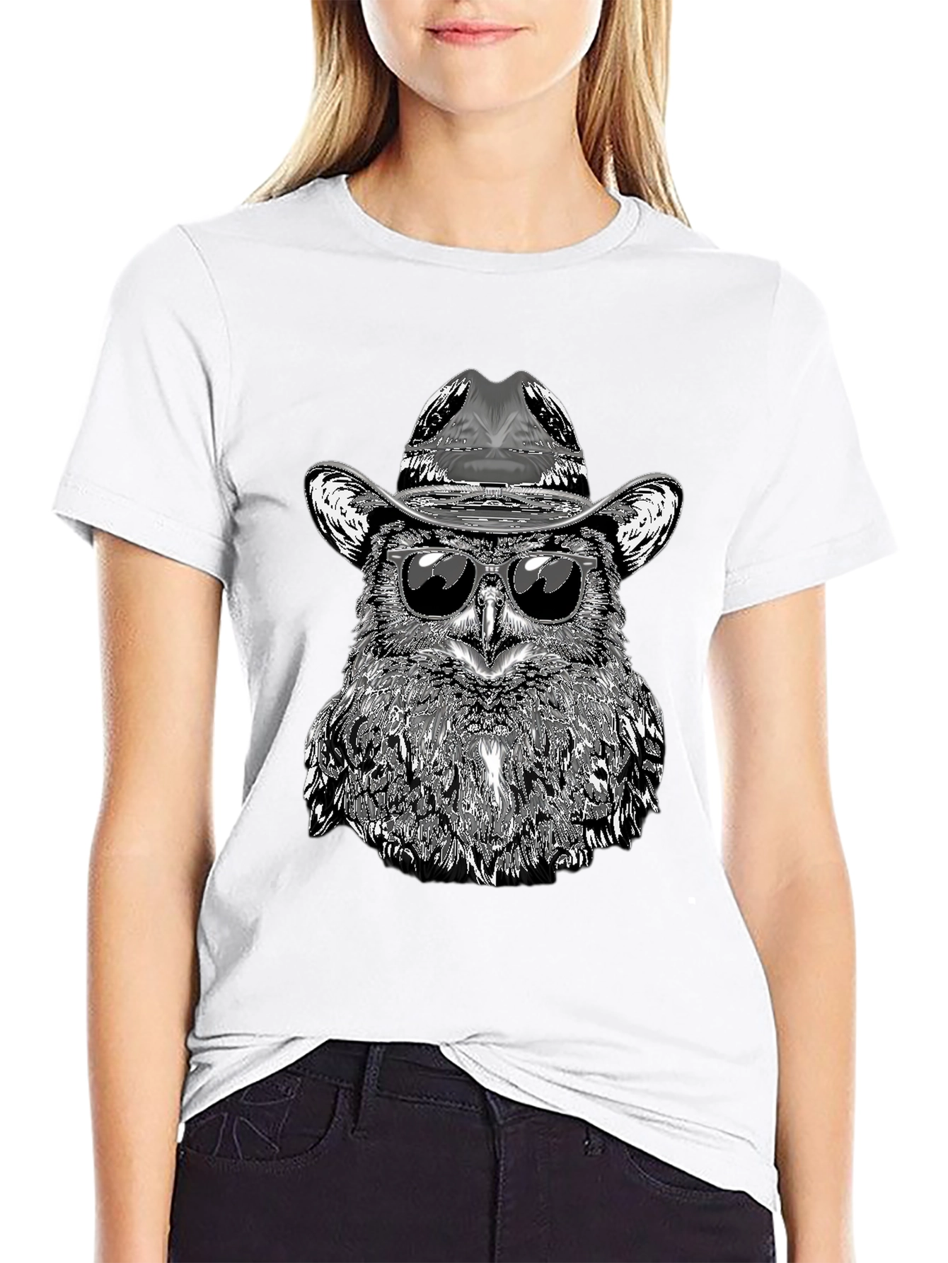 Cool Owl Cowboy T-Shirt