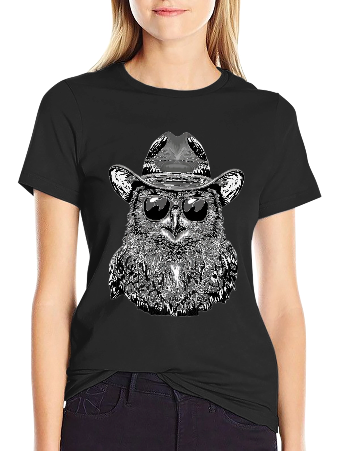Cool Owl Cowboy T-Shirt