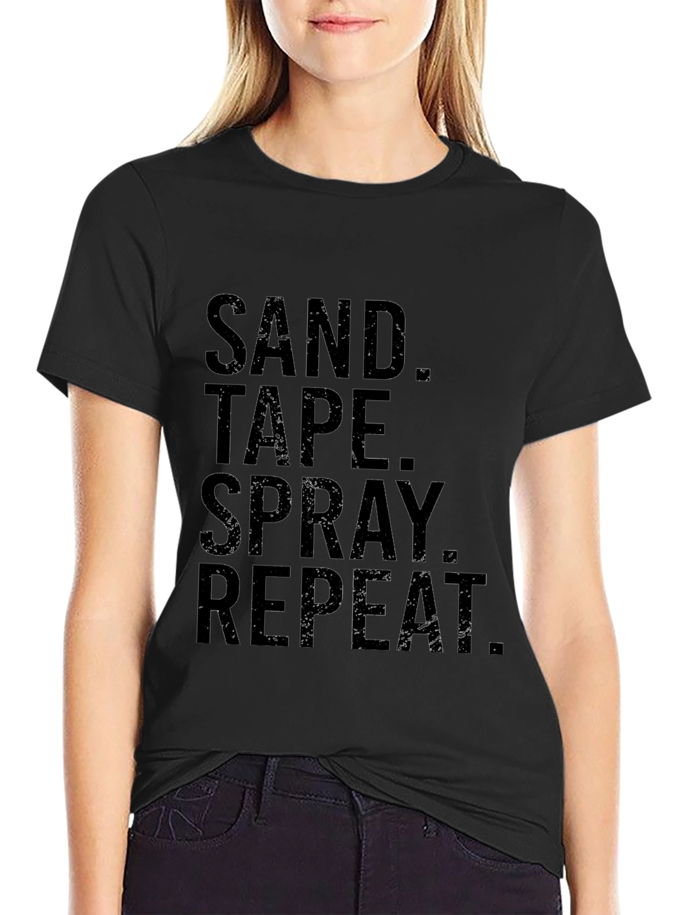 Sand Tape Spray Repeat Graphic Tee