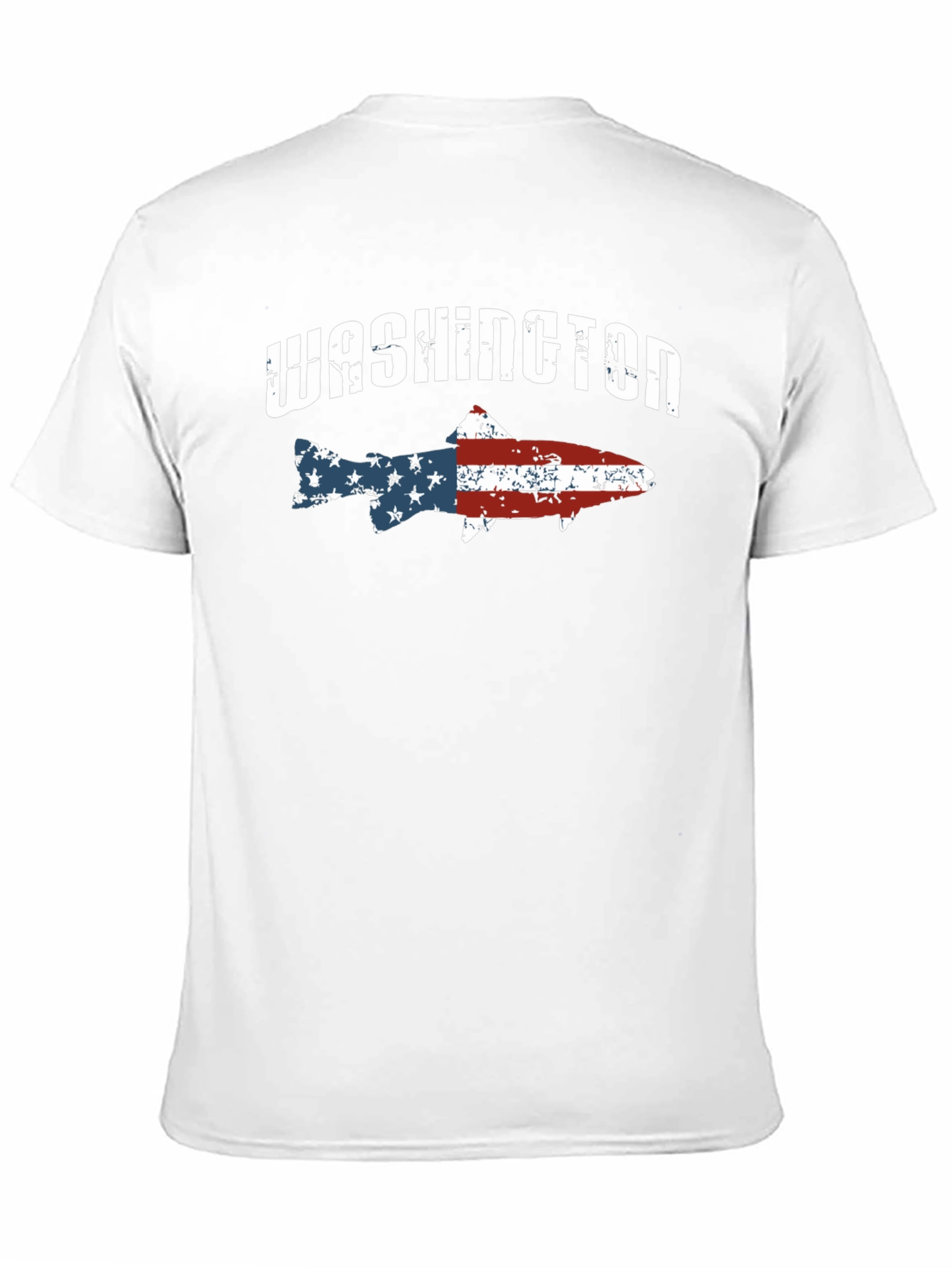 Washington Fish American Flag T-Shirt
