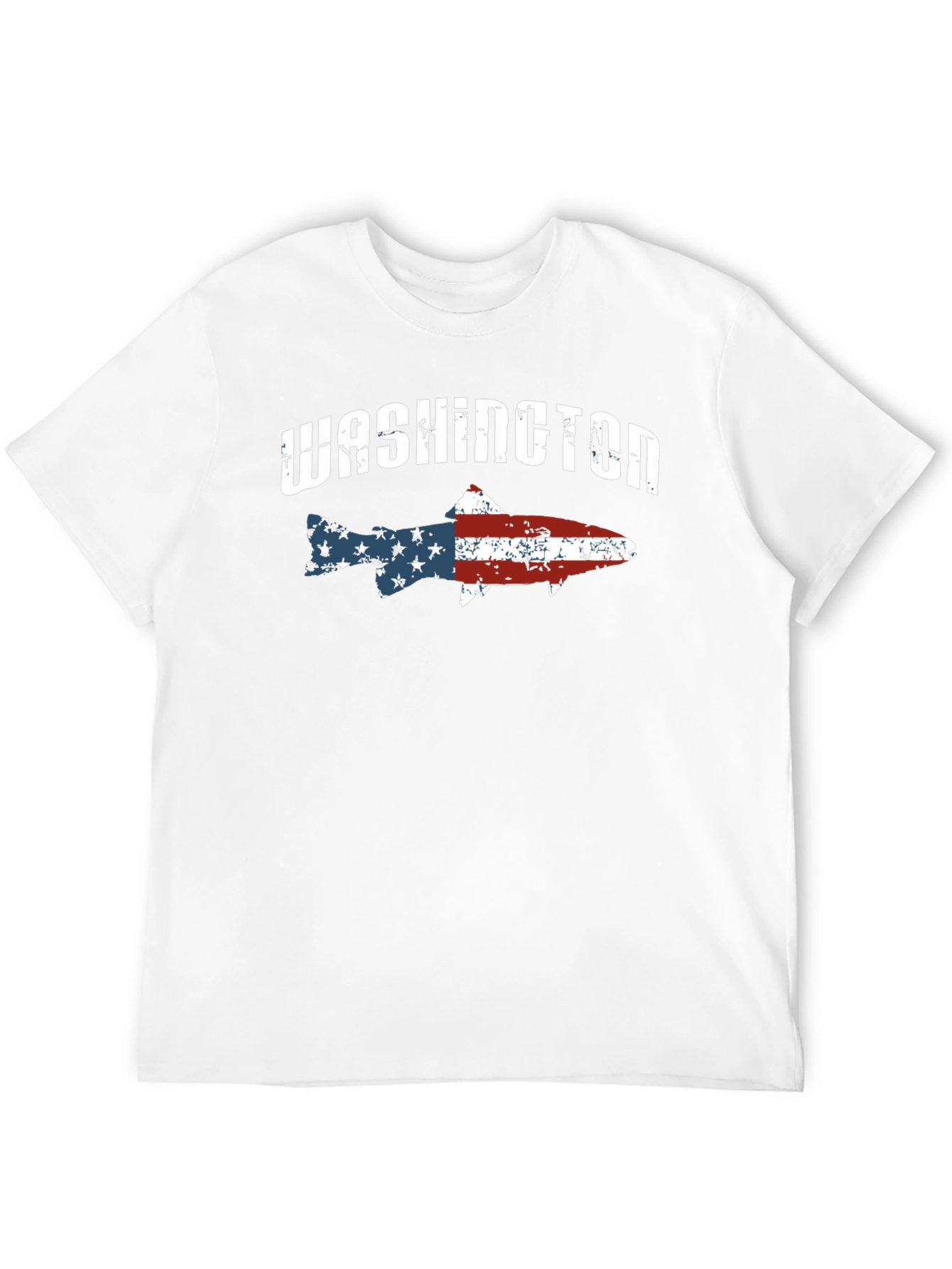 Washington Fish American Flag T-Shirt