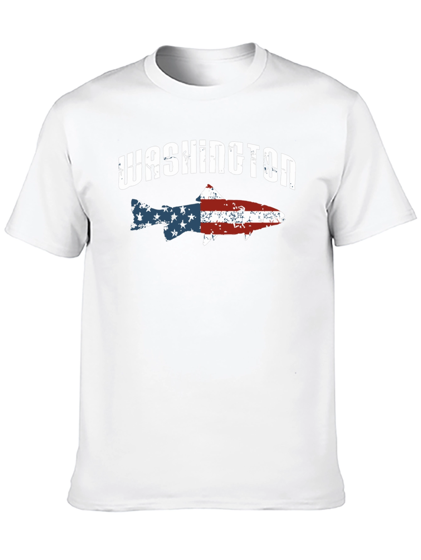 Washington Fish American Flag T-Shirt
