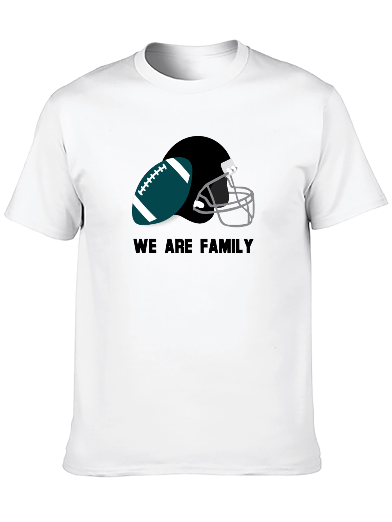 Eagles Football We Are Family Black T-Shirt