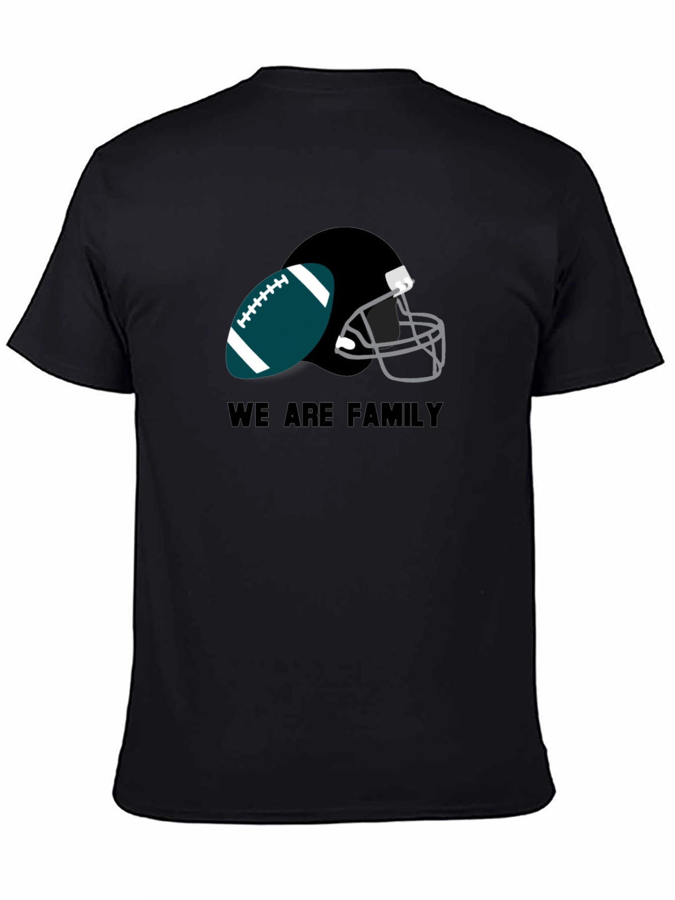 Eagles Football We Are Family Black T-Shirt