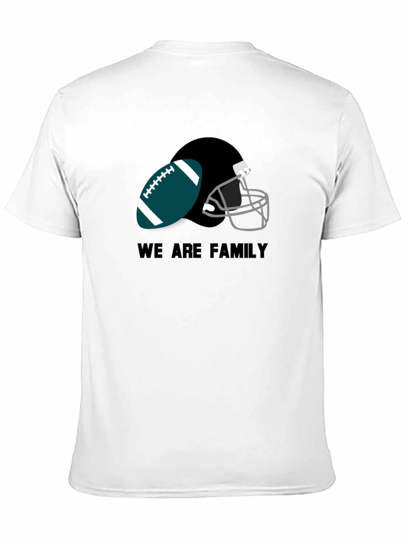 Eagles Football We Are Family Black T-Shirt