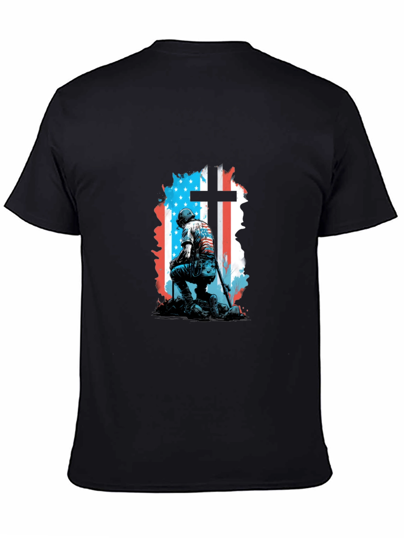Patriotic Soldier Cross T-Shirt