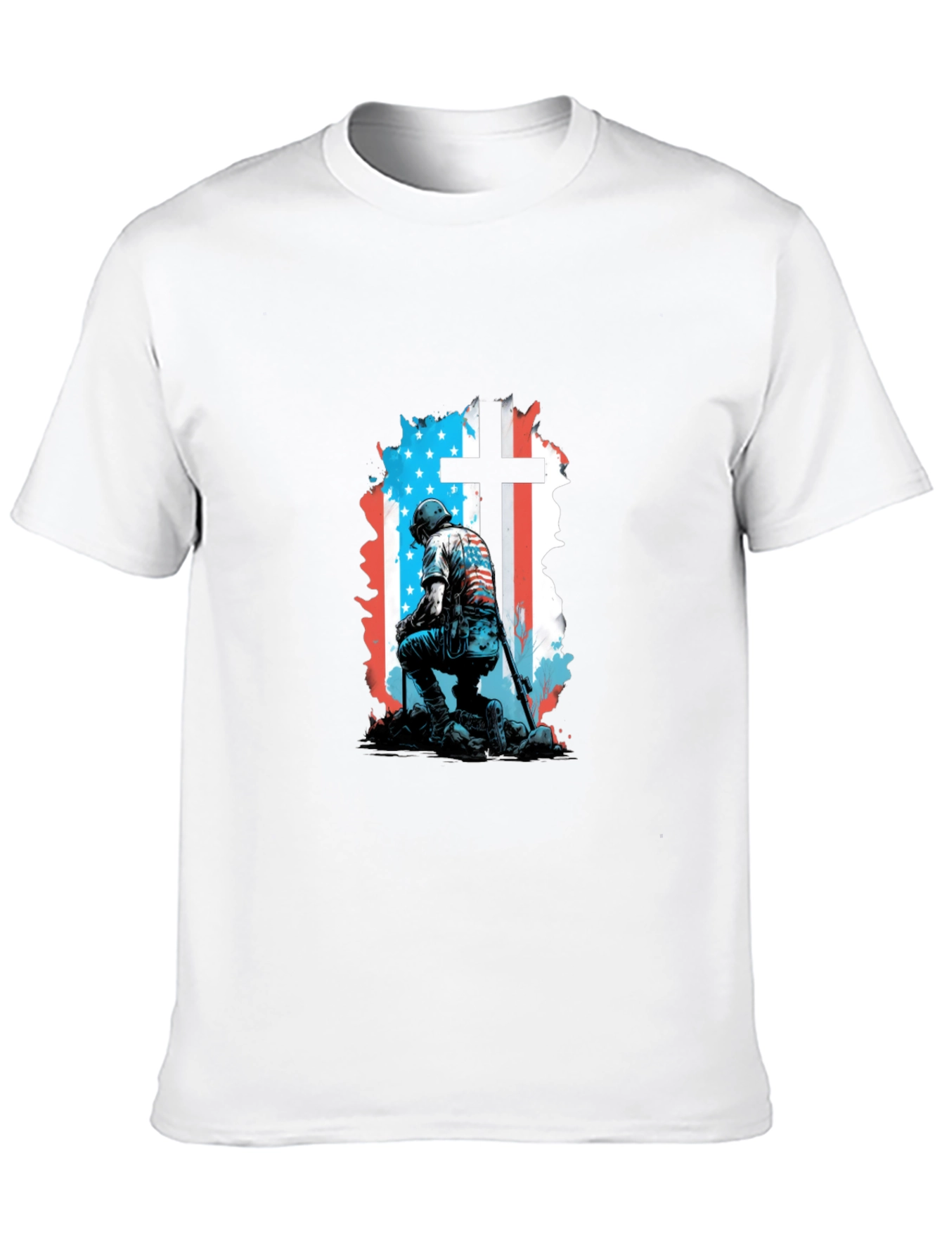Patriotic Soldier Cross T-Shirt