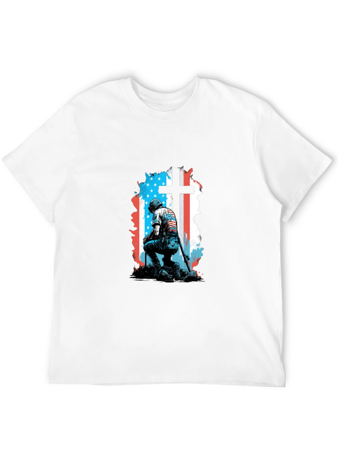 Patriotic Soldier Cross T-Shirt