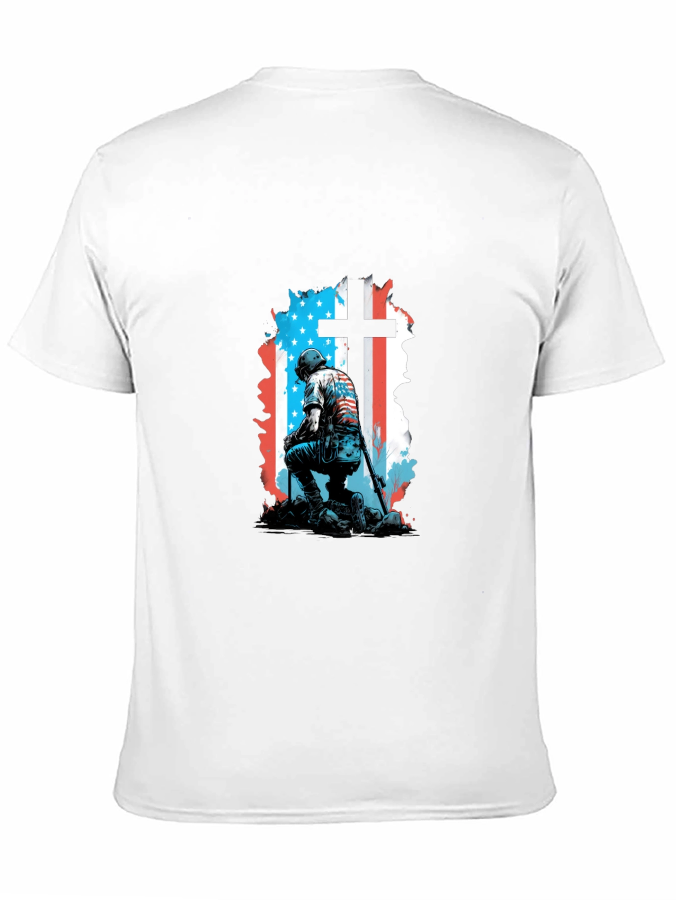 Patriotic Soldier Cross T-Shirt