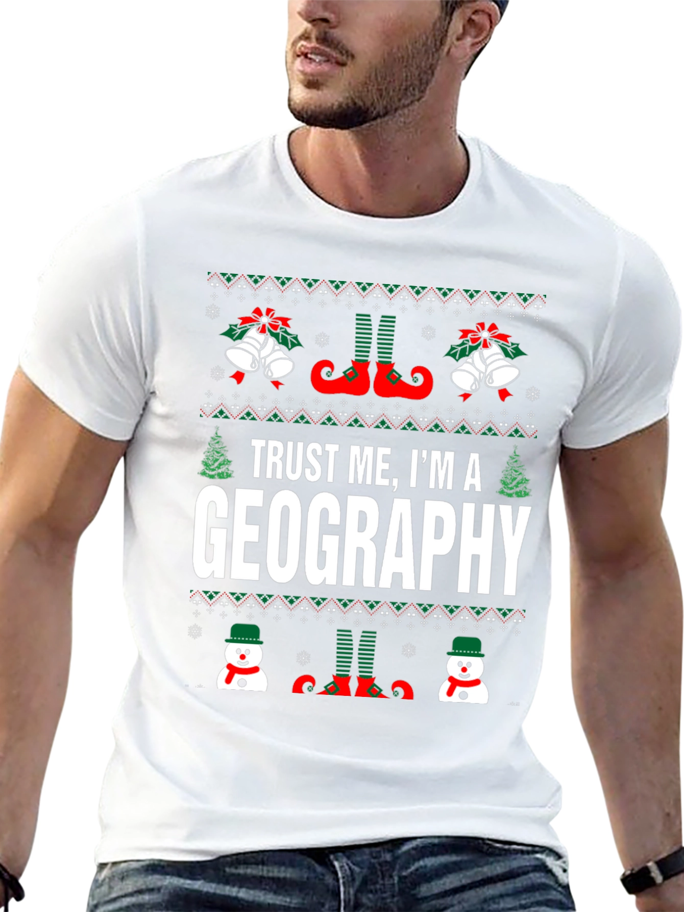 Geography Christmas T-Shirt - Holiday Humor