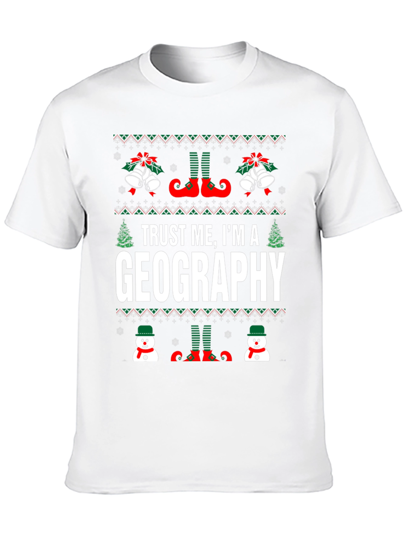 Geography Christmas T-Shirt - Holiday Humor