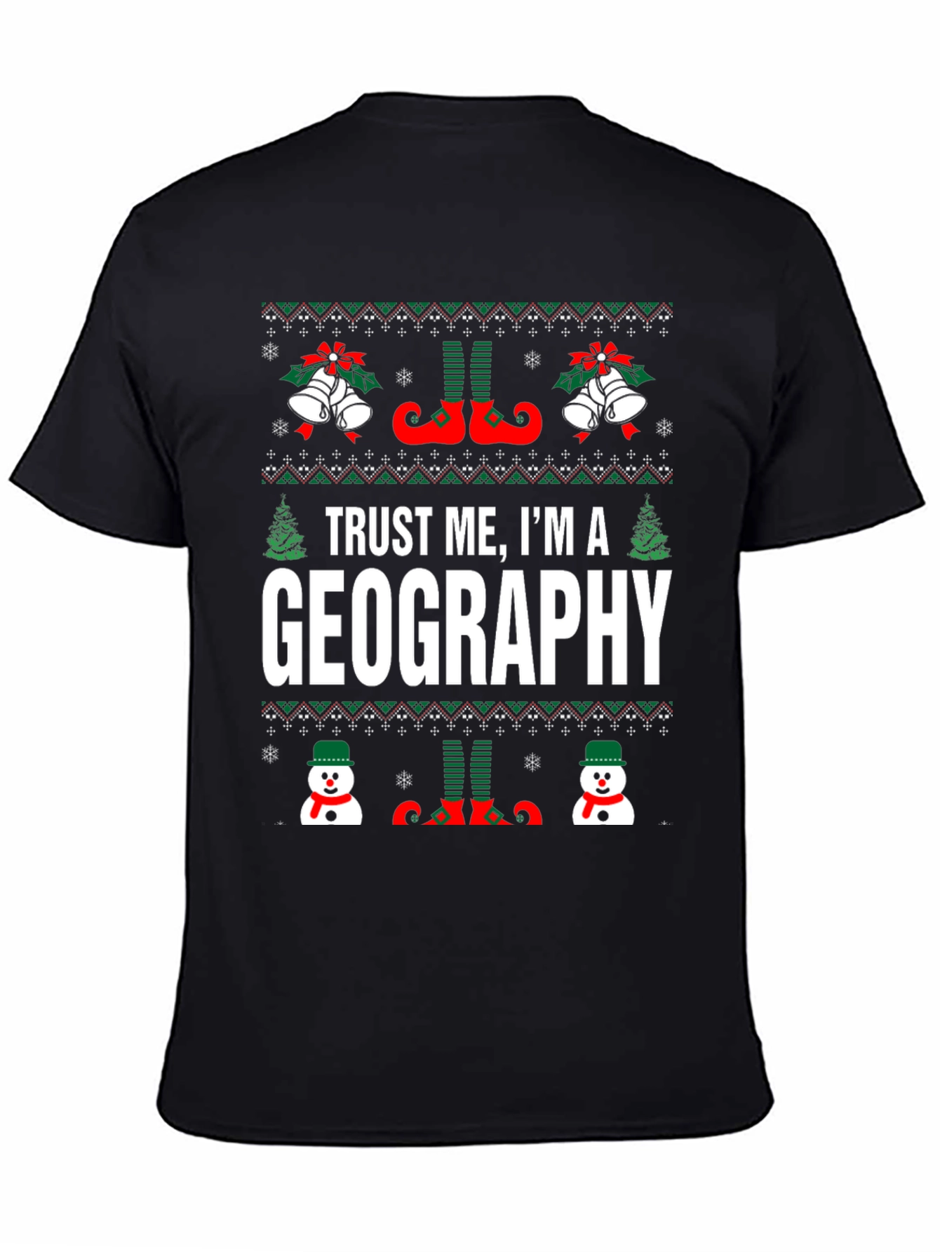 Geography Christmas T-Shirt - Holiday Humor