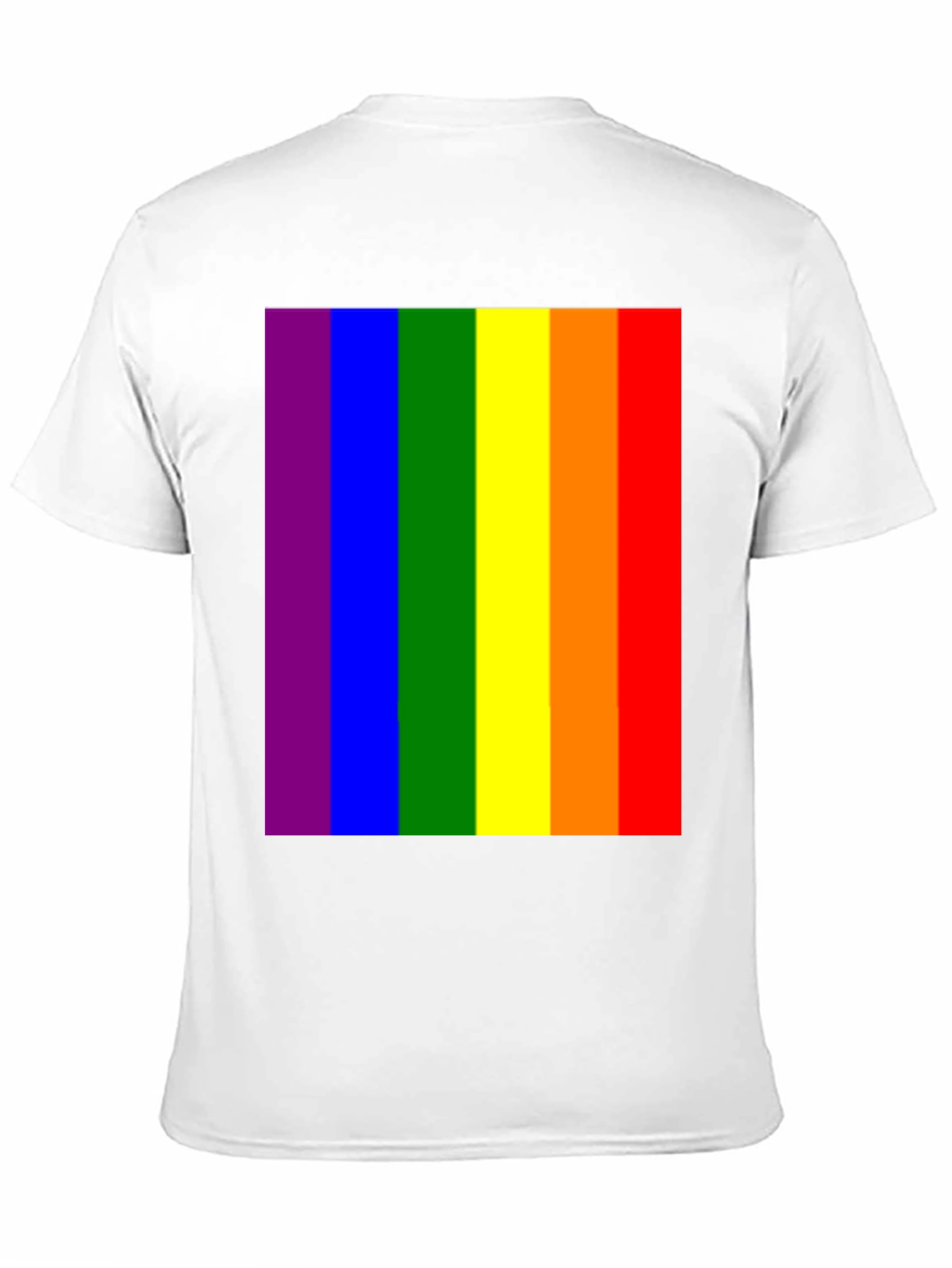 Pride Rainbow T-Shirt - Black Crew Neck Tee