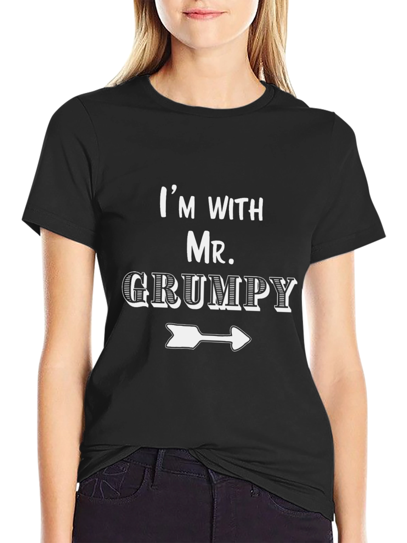 Im with Mr. Grumpy T-Shirt Novelty Humor Tee