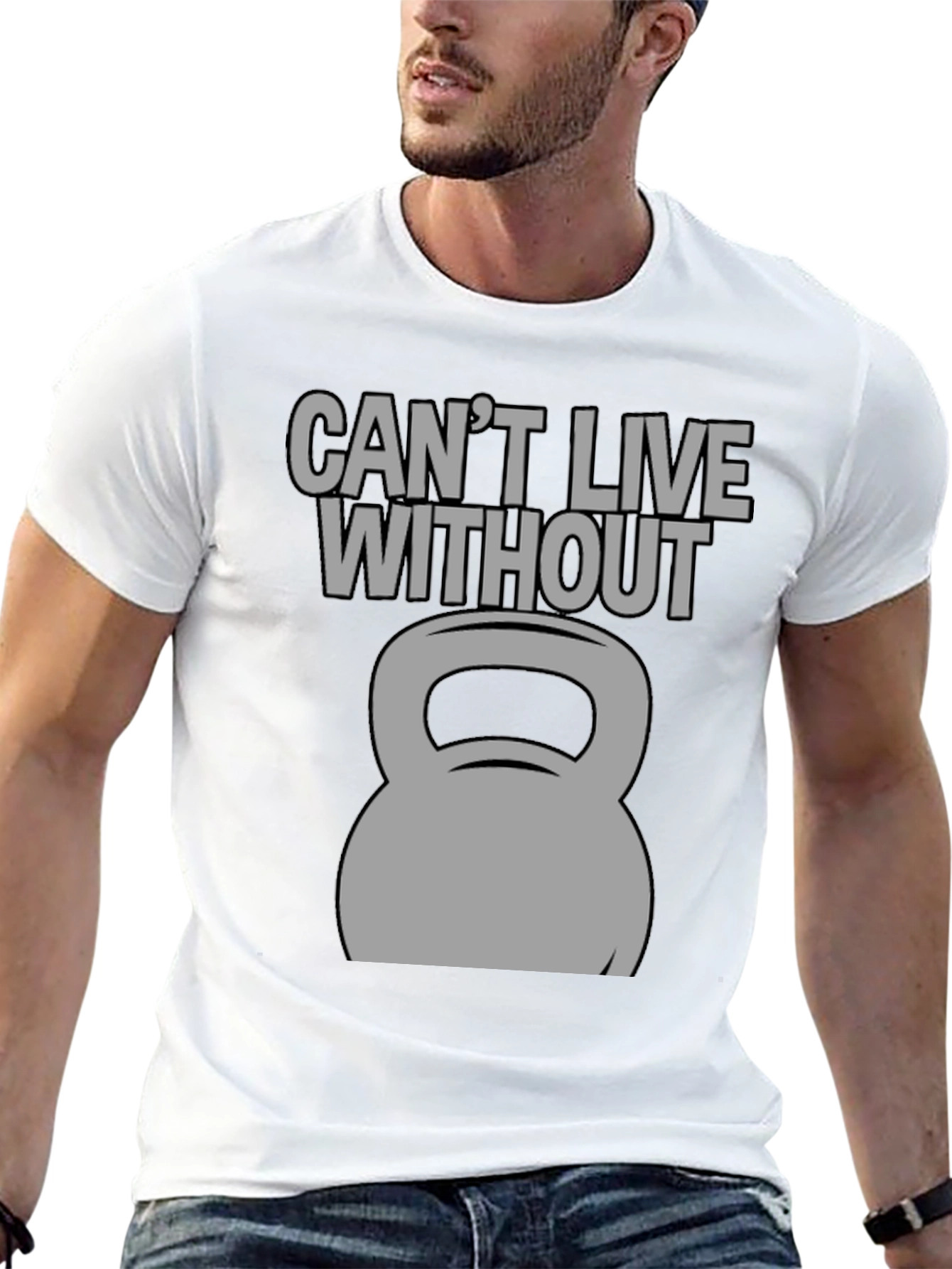 Cant Live Without Kettlebell Graphic T-Shirt