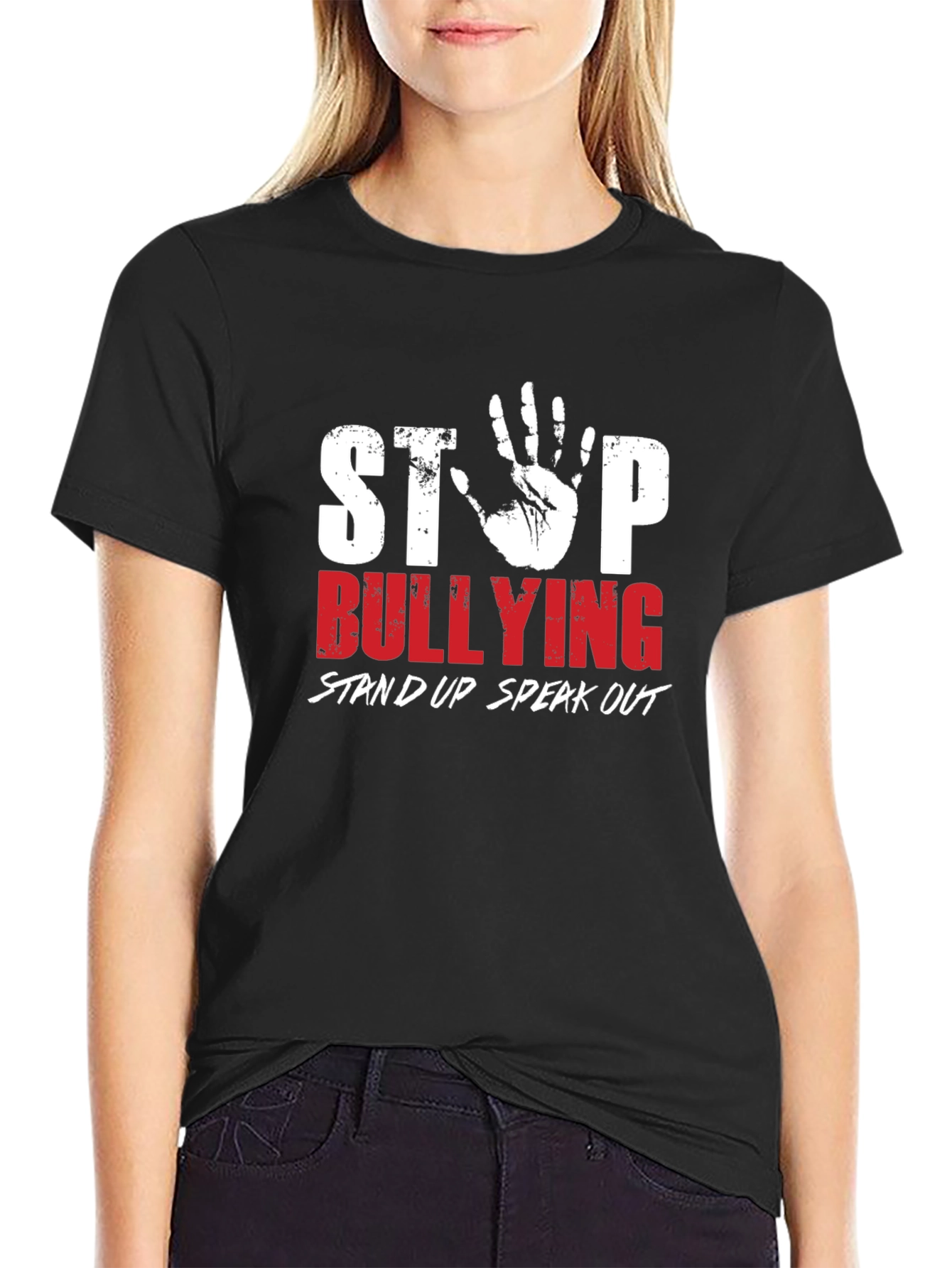 Stop Bullying Awareness Graphic T-Shirt