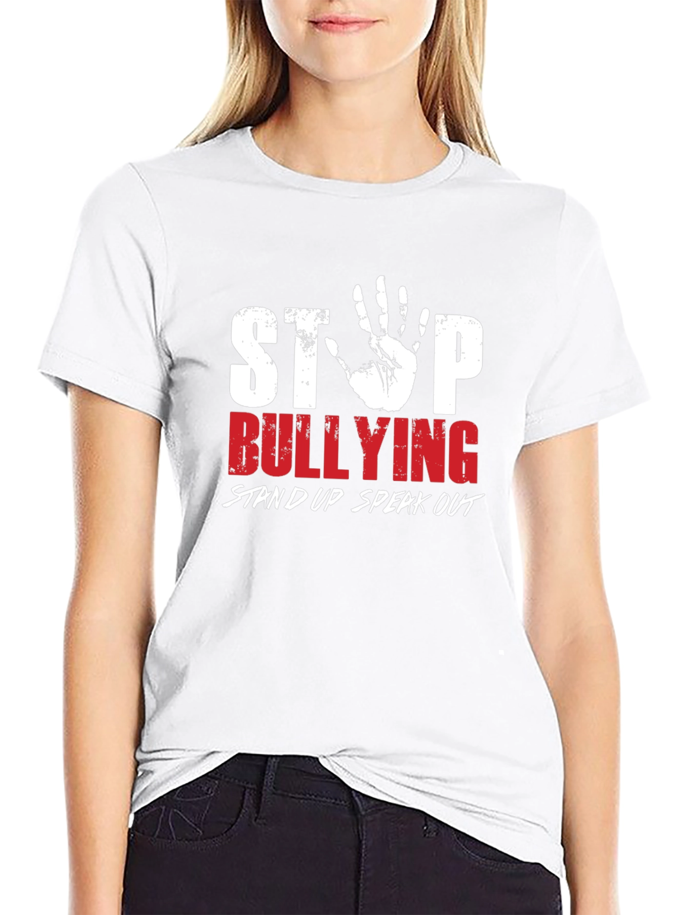 Stop Bullying Awareness Graphic T-Shirt
