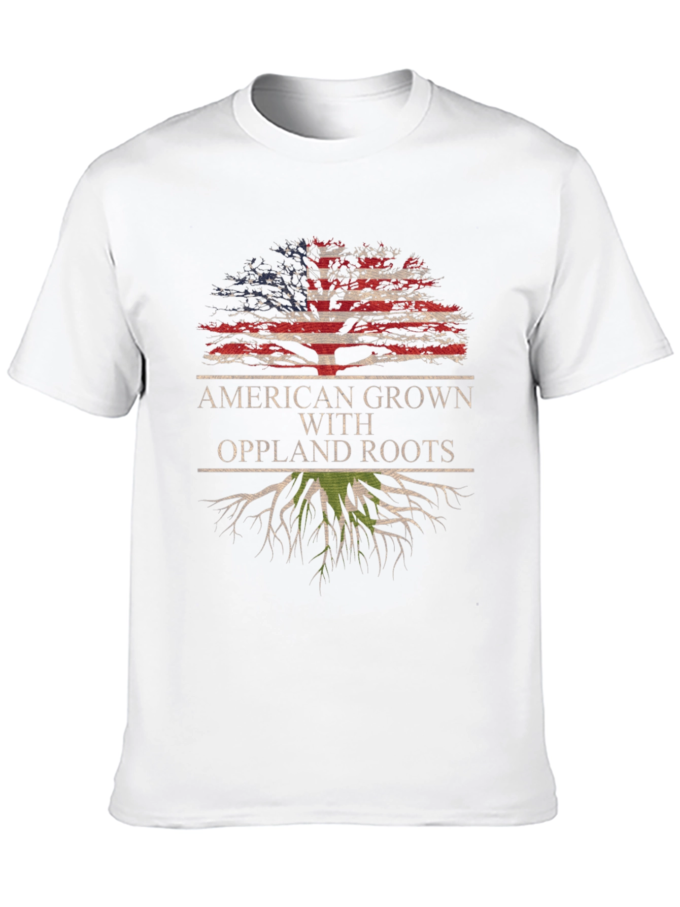 American Grown Oppland Roots Tree T-Shirt