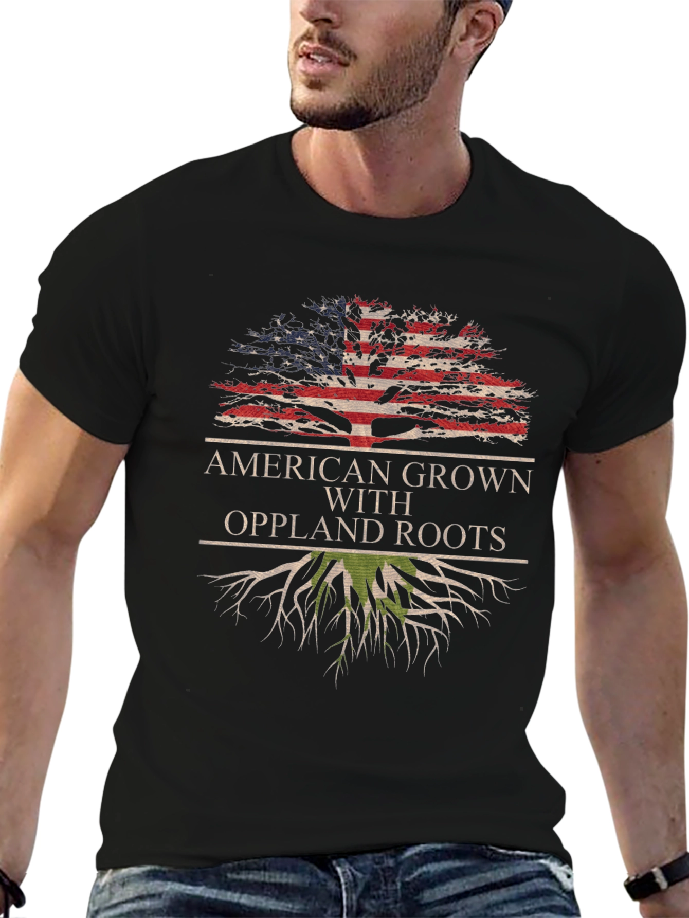 American Grown Oppland Roots Tree T-Shirt