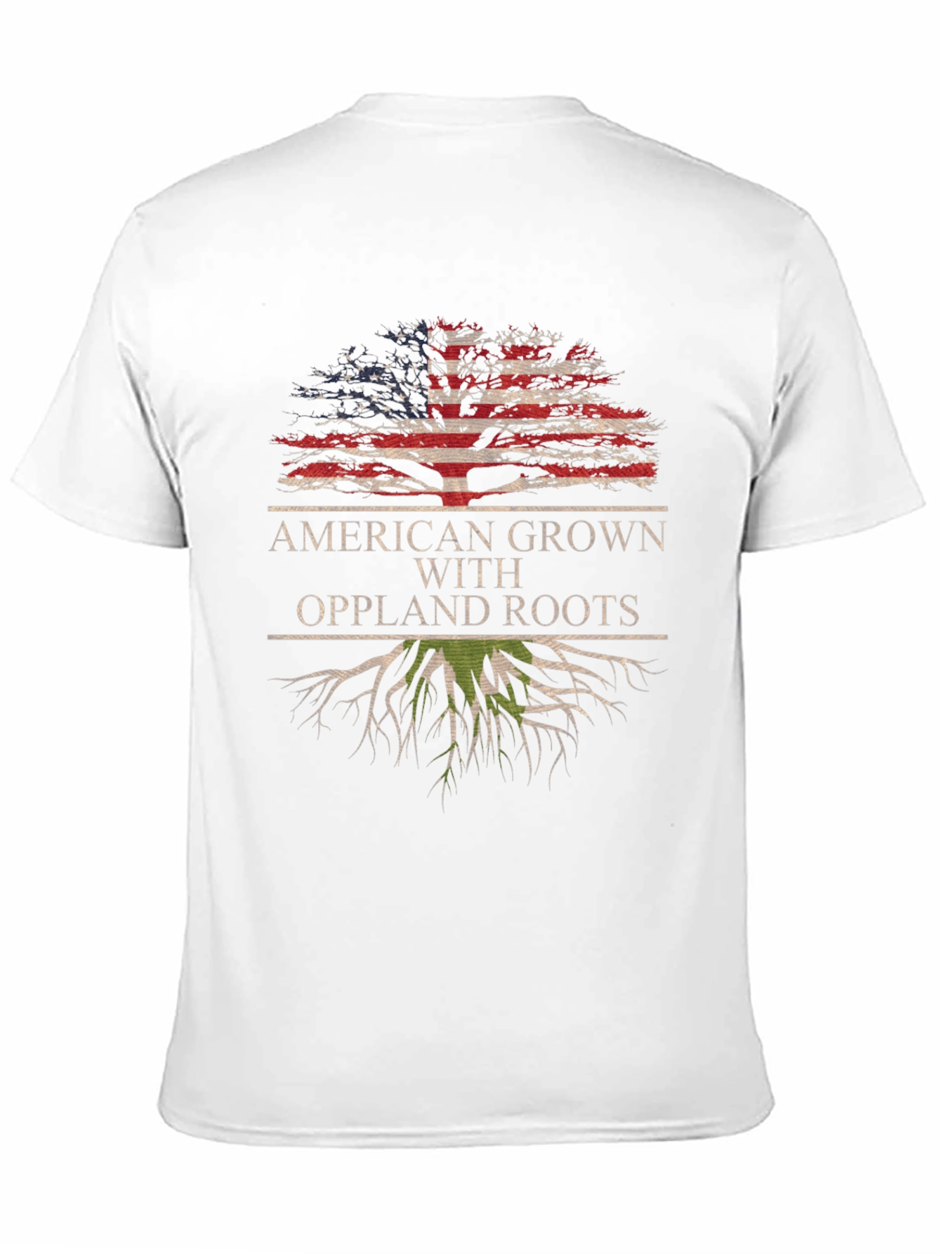American Grown Oppland Roots Tree T-Shirt