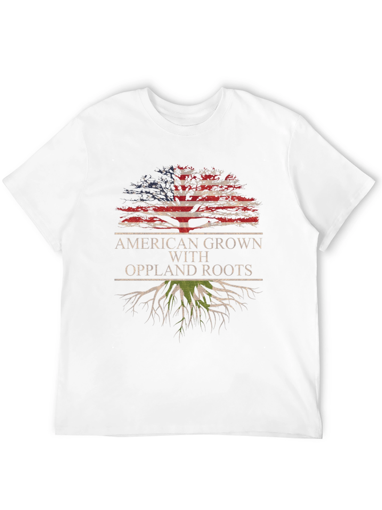 American Grown Oppland Roots Tree T-Shirt