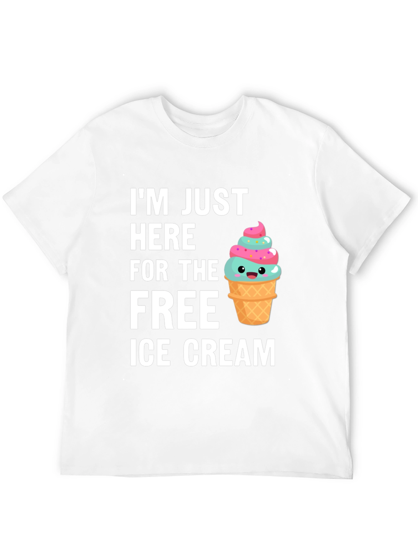 Free Ice Cream T-Shirt - Novelty Graphic Tee