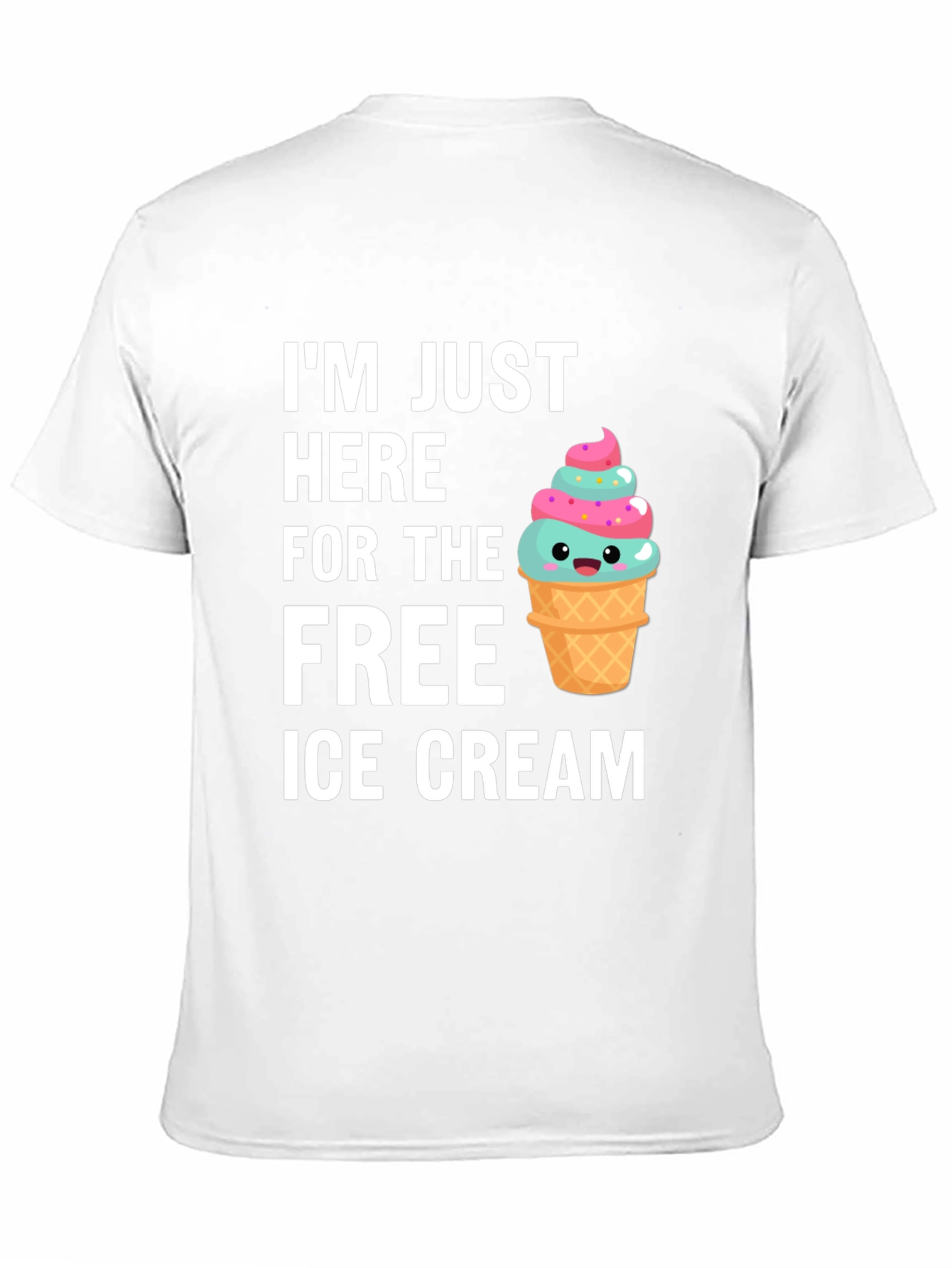 Free Ice Cream T-Shirt - Novelty Graphic Tee