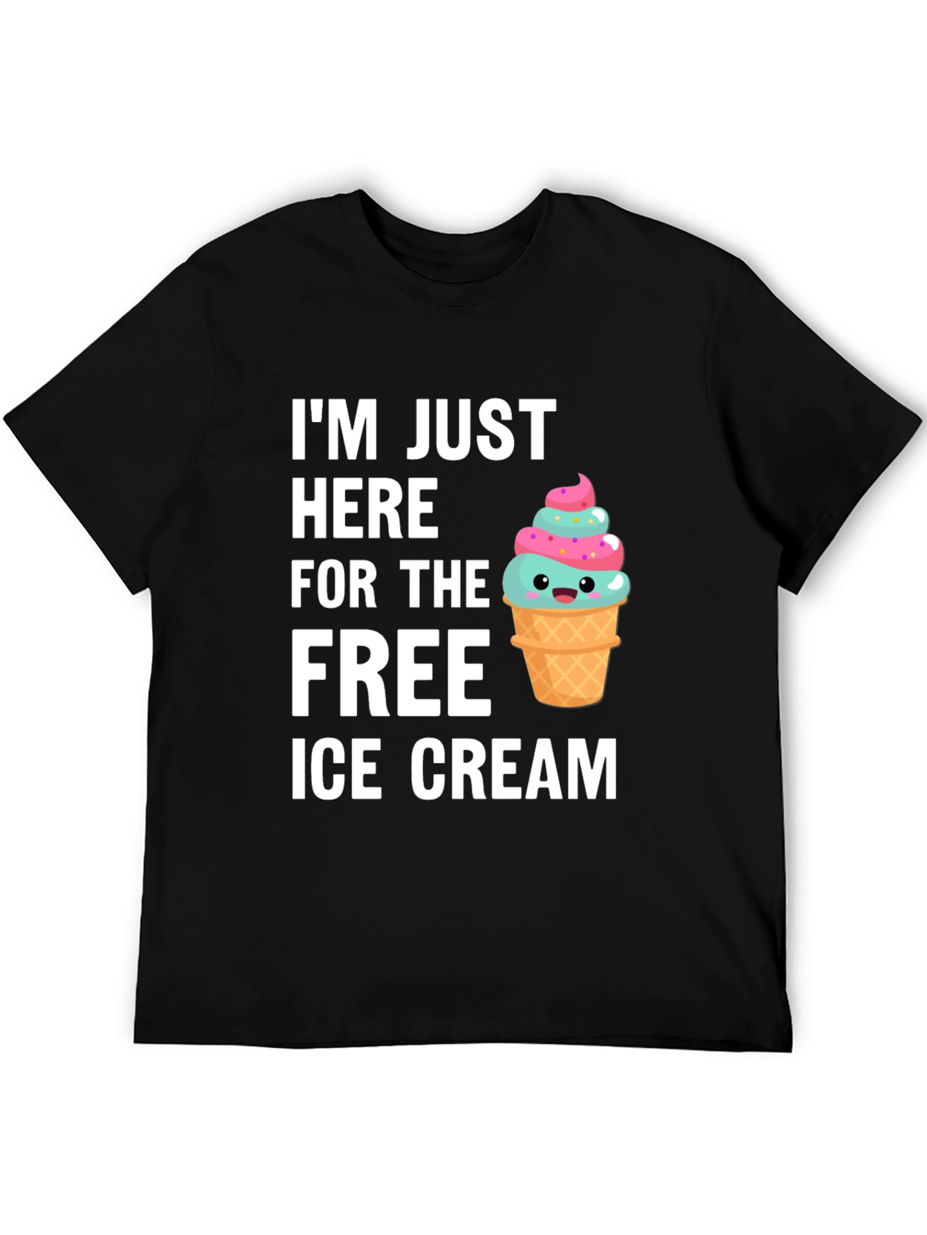 Free Ice Cream T-Shirt - Novelty Graphic Tee