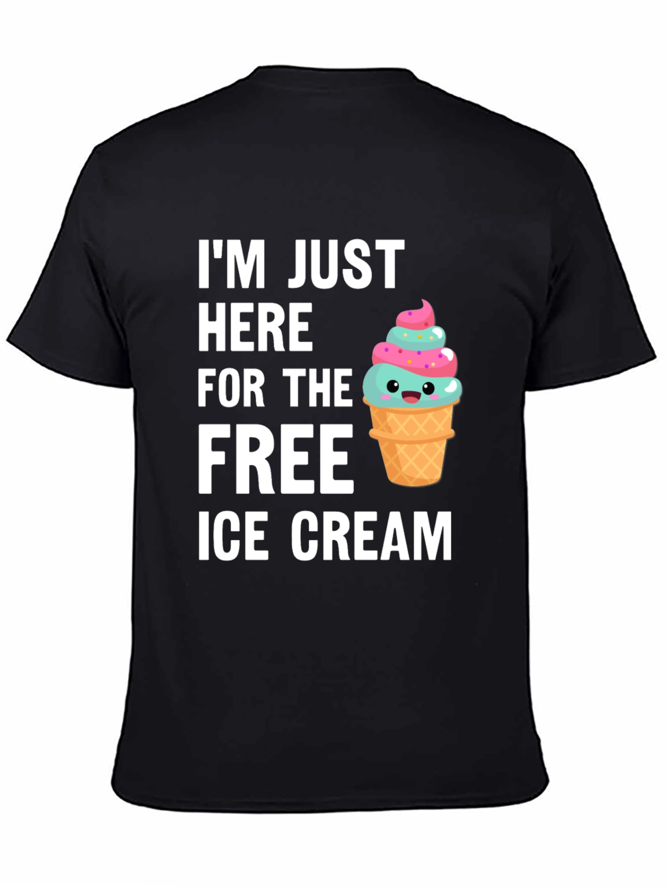 Free Ice Cream T-Shirt - Novelty Graphic Tee