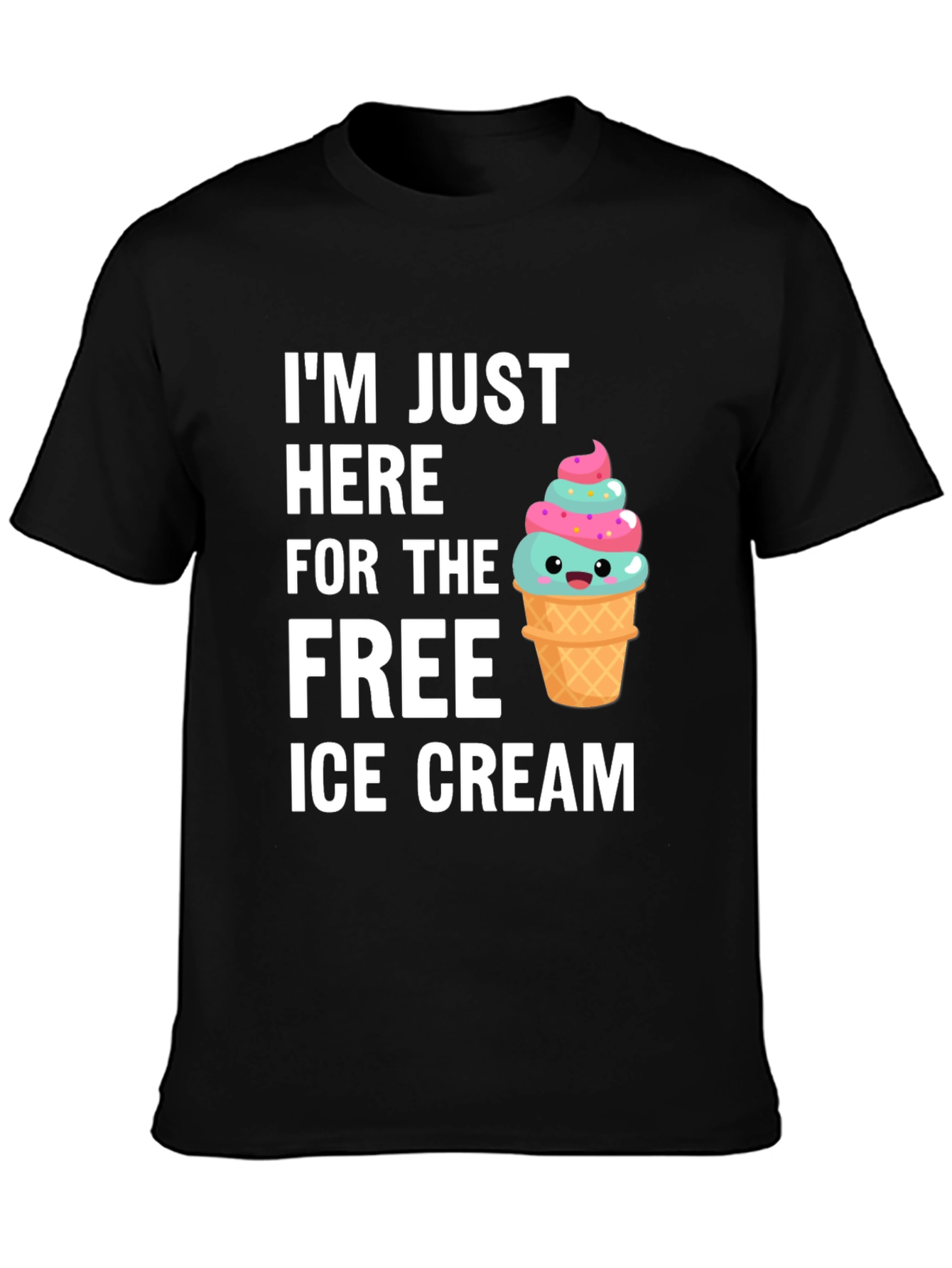 Free Ice Cream T-Shirt - Novelty Graphic Tee