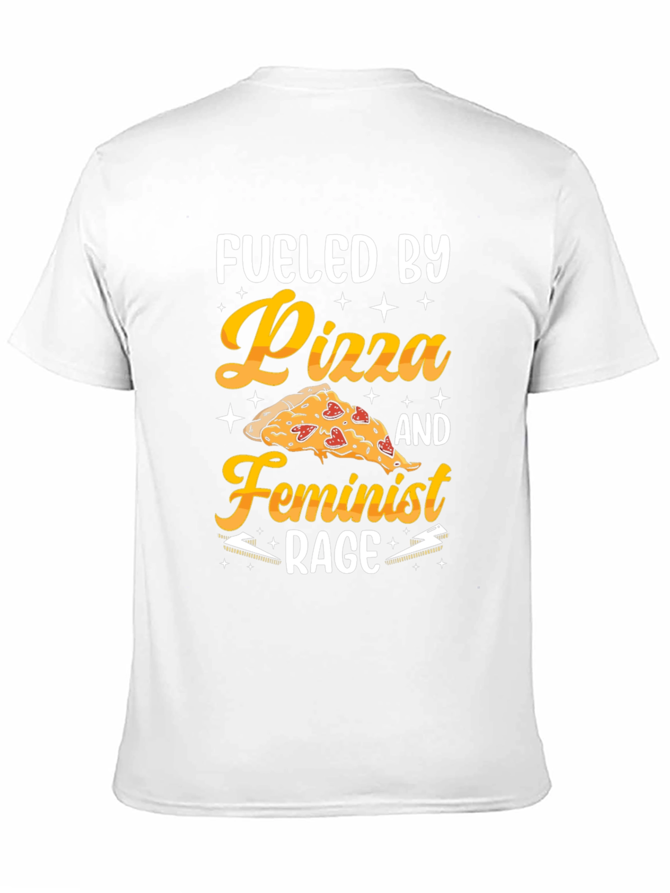 Fueled By Pizza & Feminist Rage Graphic T-Shirt