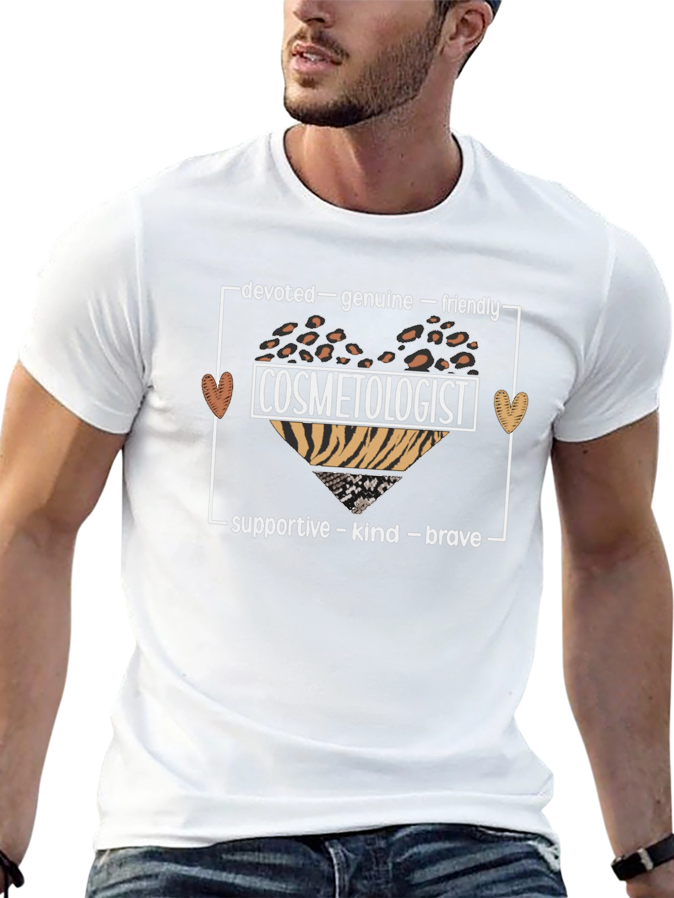 Cosmetologist T-Shirt - Devoted Genuine Friendly